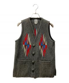 中古・古着通販】ORTEGA'S (オルテガ) オルテガ柄チマヨベスト ブルー