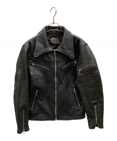 中古・古着通販】Sears (シアーズ) シングルレザージャケット ブラック