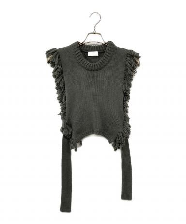 中古・古着通販】HYKE (ハイク) FRINGE SWEATER VEST / フリンジ