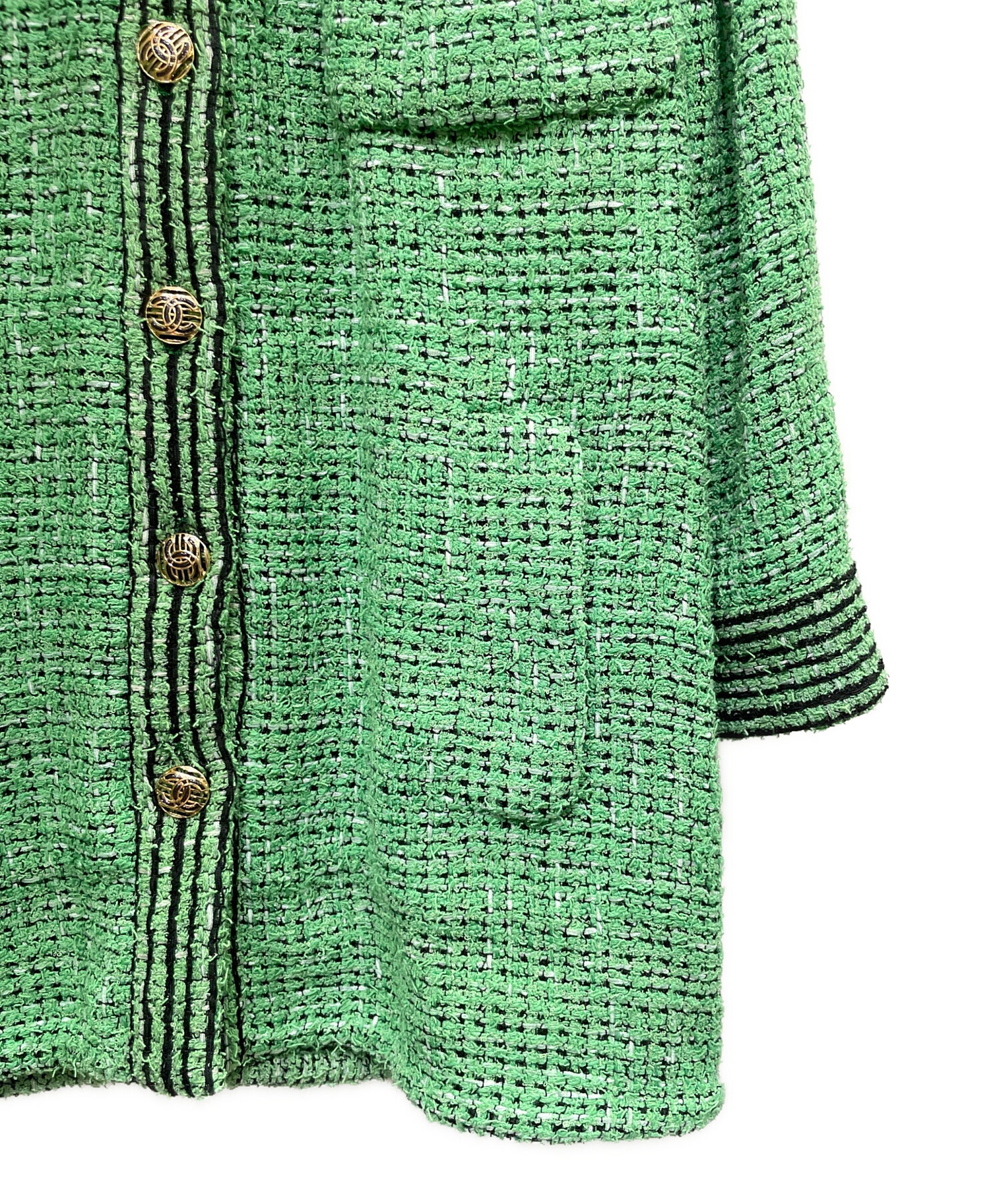 中古・古着通販】CHANEL (シャネル) ココマークボタン ツイード