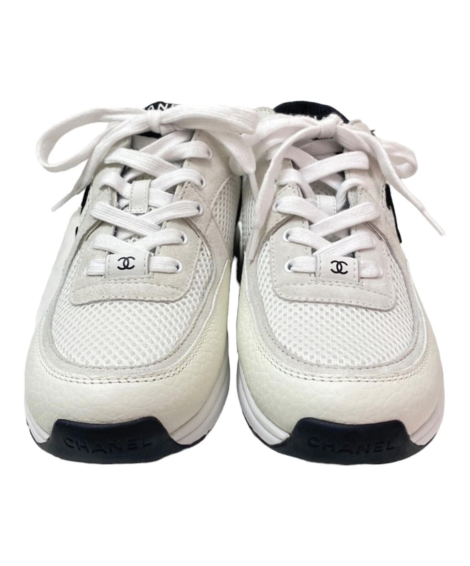 中古・古着通販】CHANEL (シャネル) ココマークスニーカー ホワイト