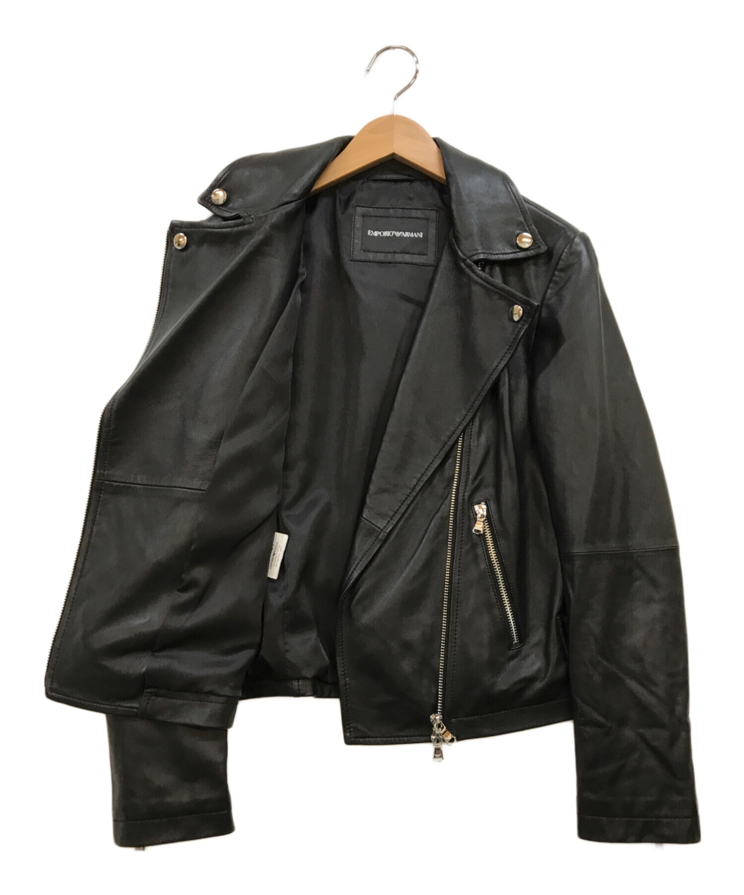 中古・古着通販】EMPORIO ARMANI (エンポリオアルマーニ) レザーダブル