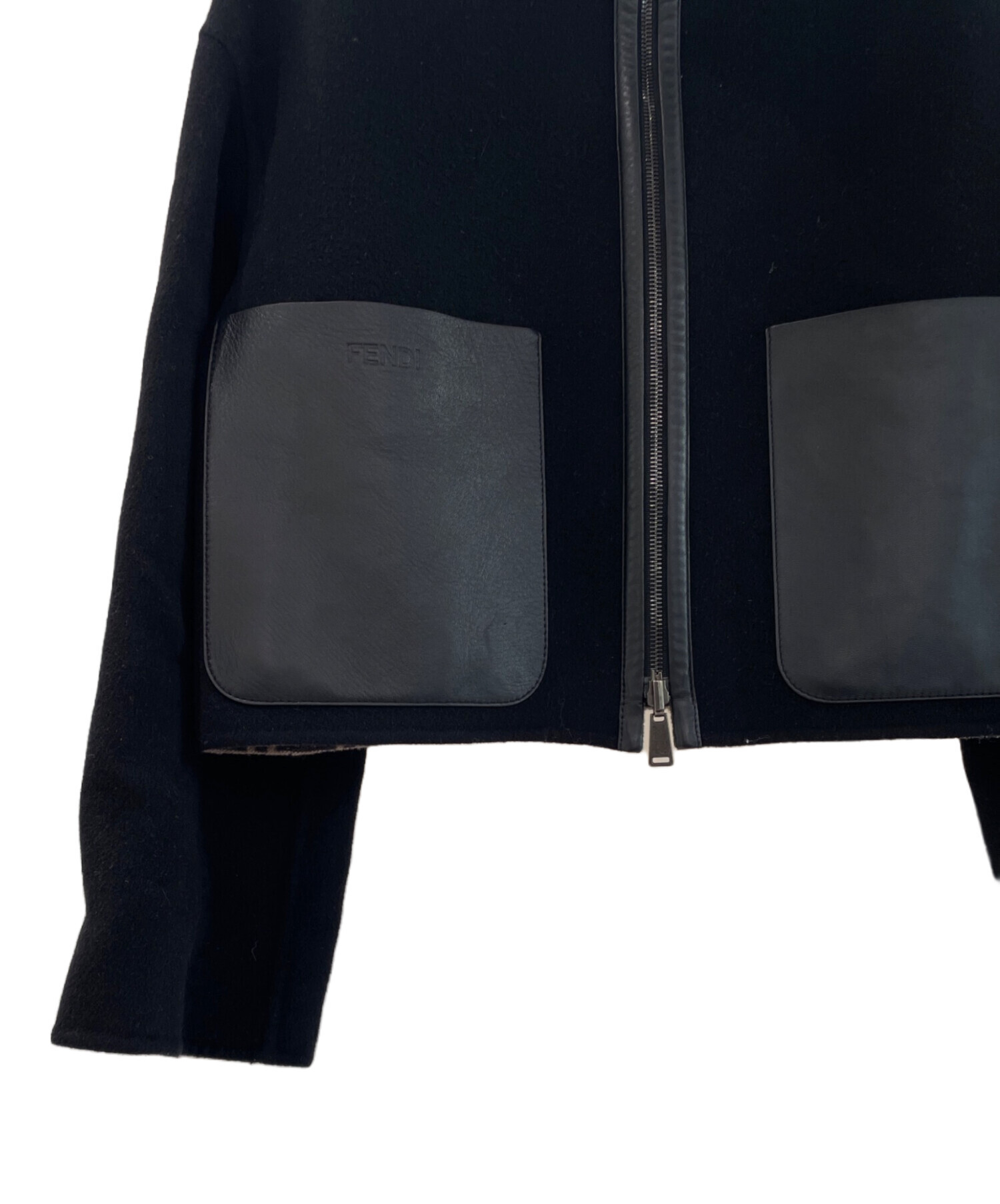 中古・古着通販】FENDI (フェンディ) FFロゴリバーシブルクロップド