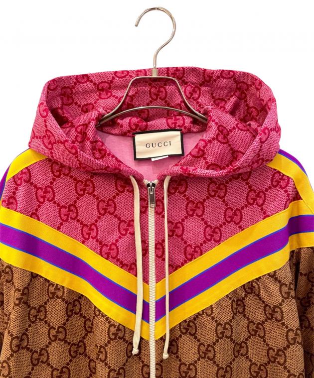 中古・古着通販】GUCCI (グッチ) GG総柄テクニカルジャージパーカー