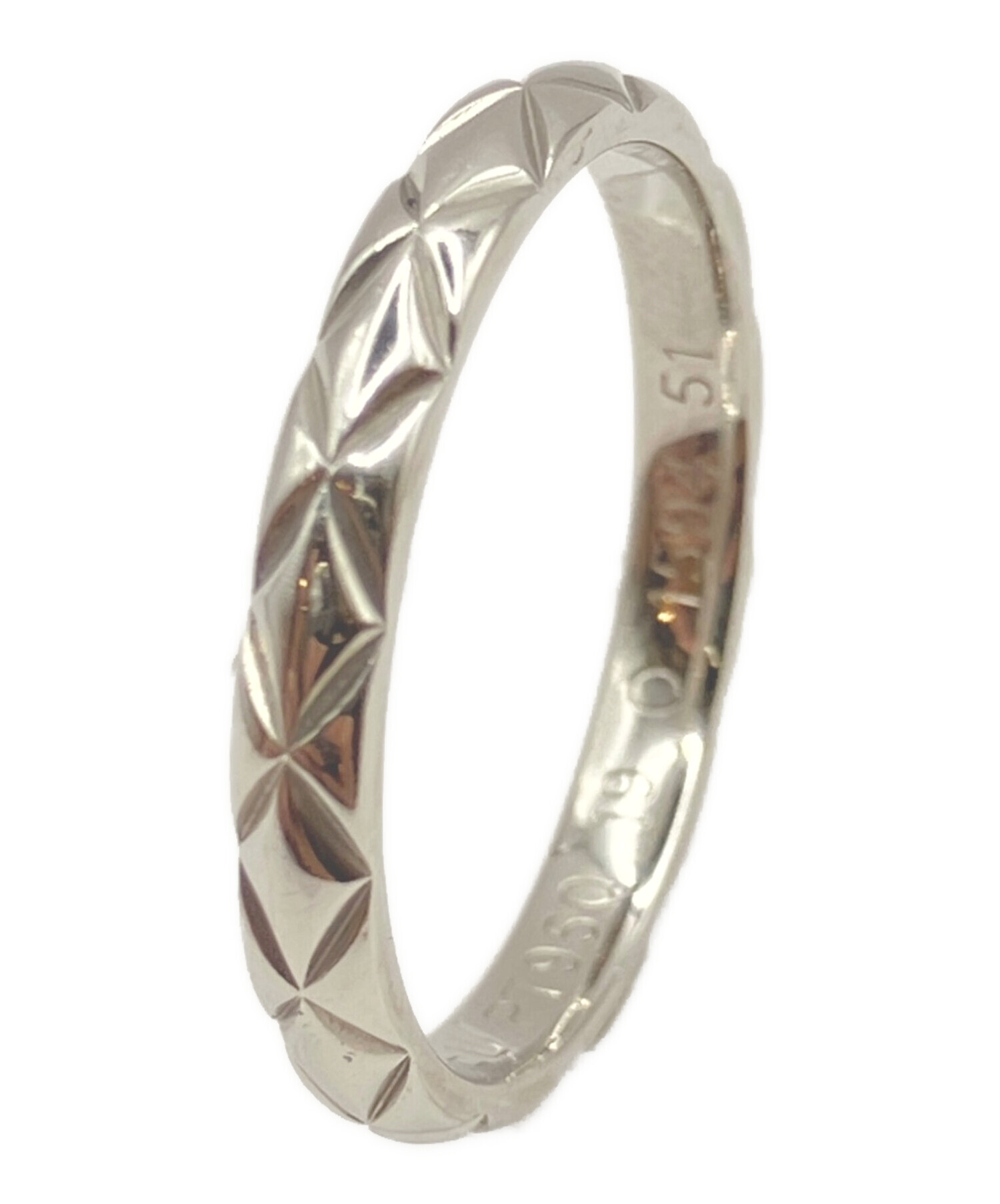 中古・古着通販】CHANEL (シャネル) マトラッセリング シルバー サイズ