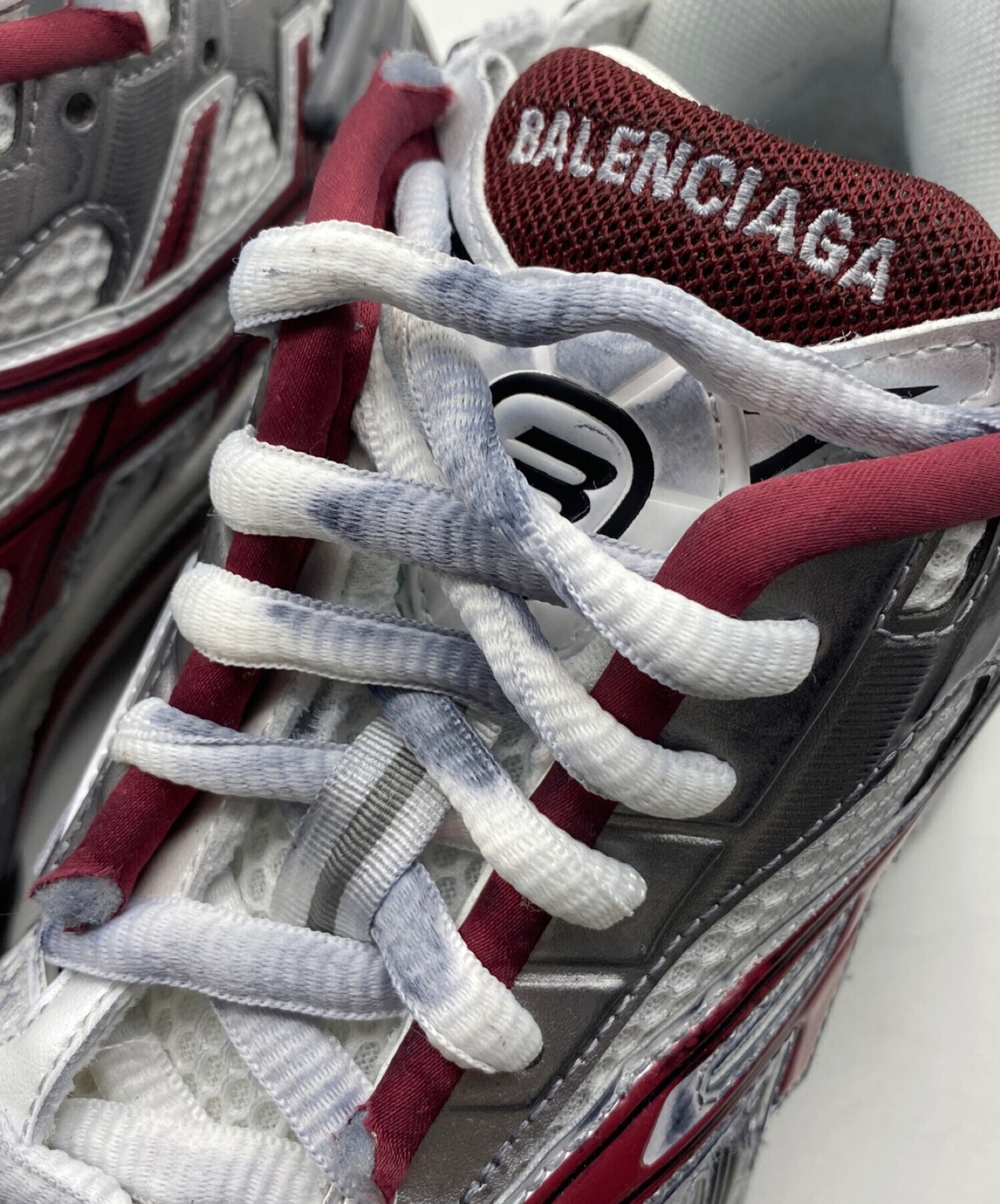 中古・古着通販】BALENCIAGA (バレンシアガ) RUNNER レッド×グレー