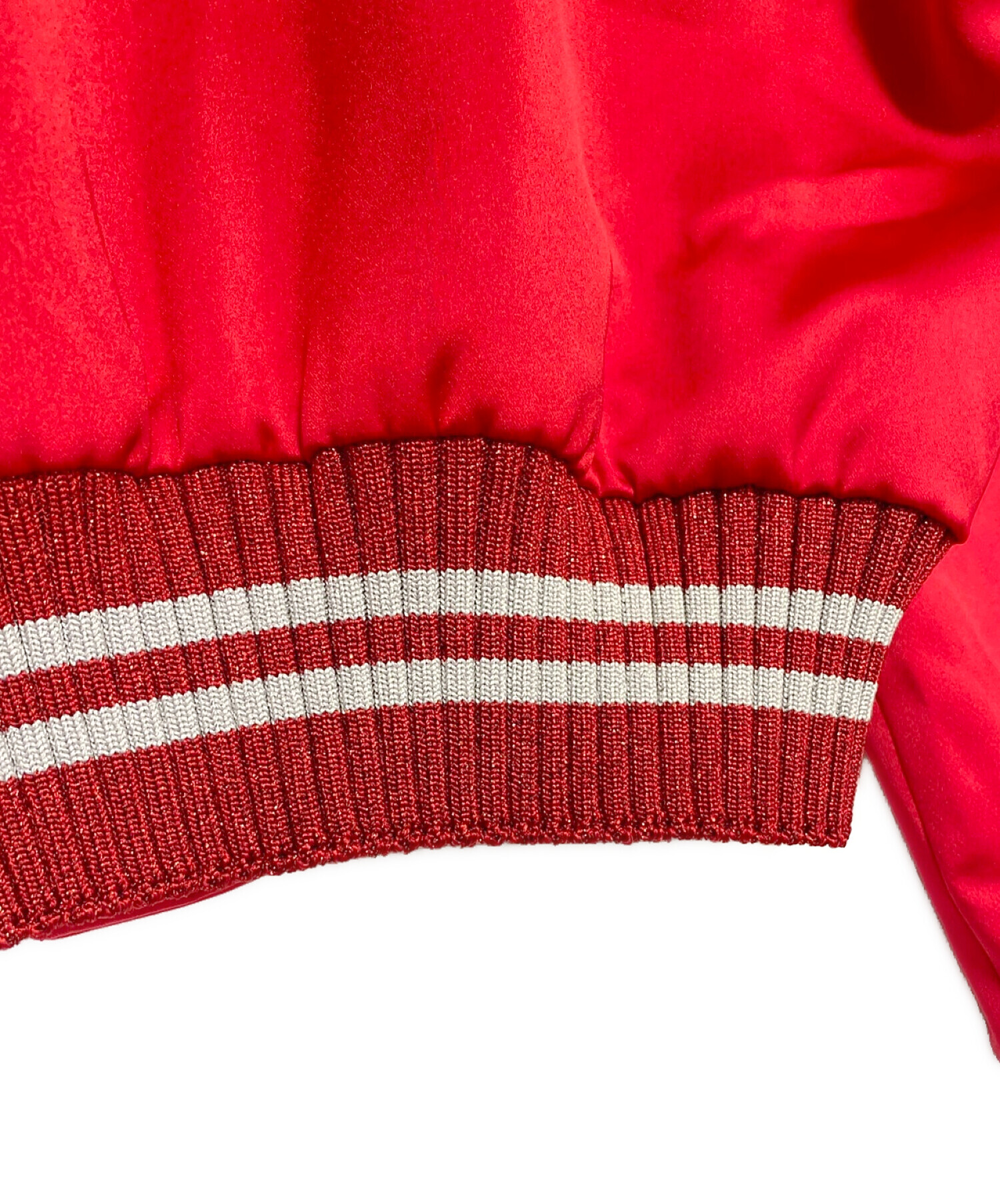 中古・古着通販】OFFWHITE (オフホワイト) スカジャン レッド サイズ:S