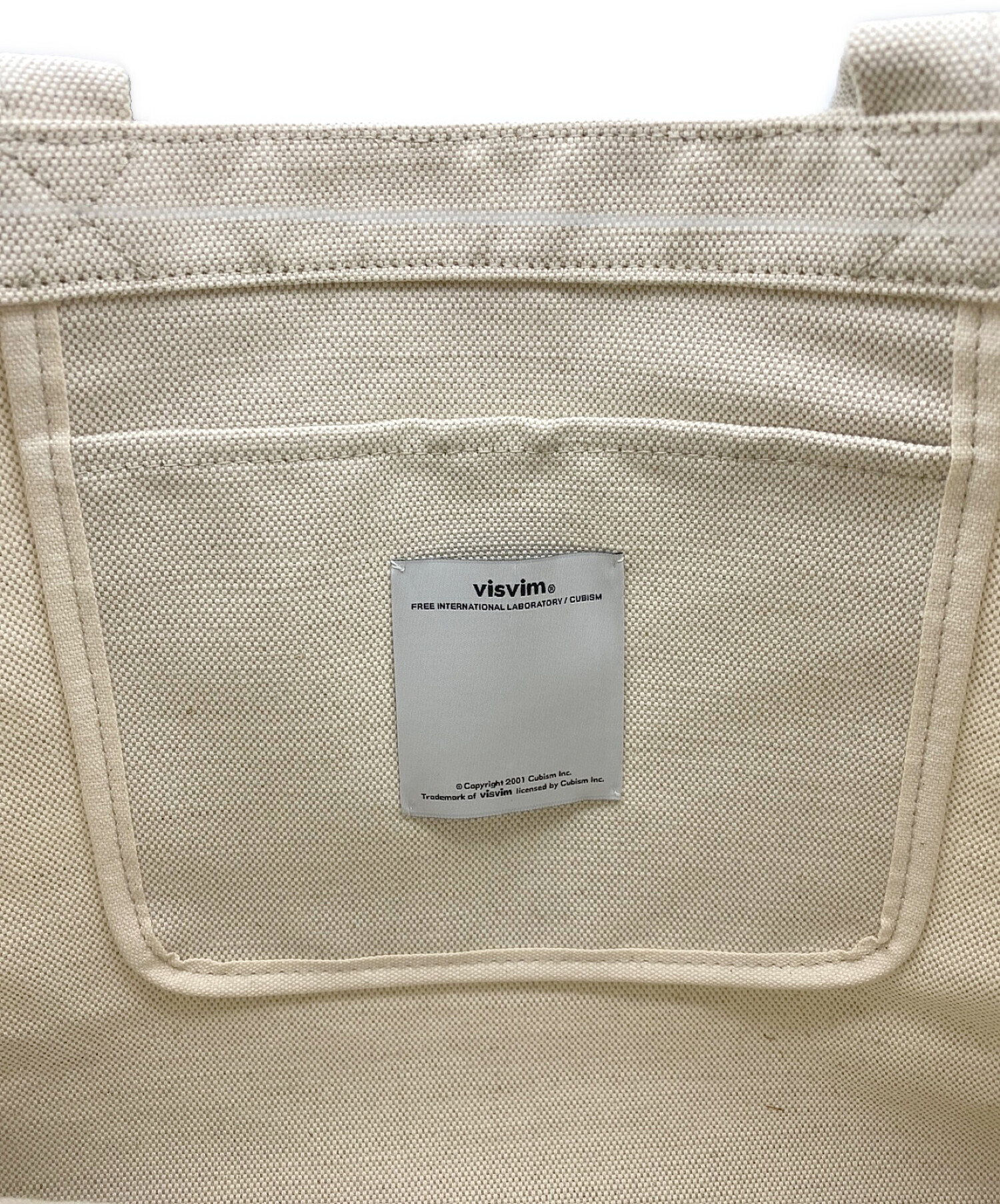 中古・古着通販】VISVIM (ビズビム) トートバッグ アイボリー サイズ