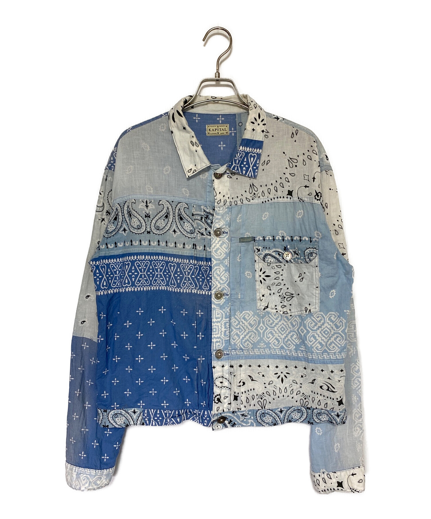 襤褸 インディゴ パッチワーク スカーフ キャピタル ポーター