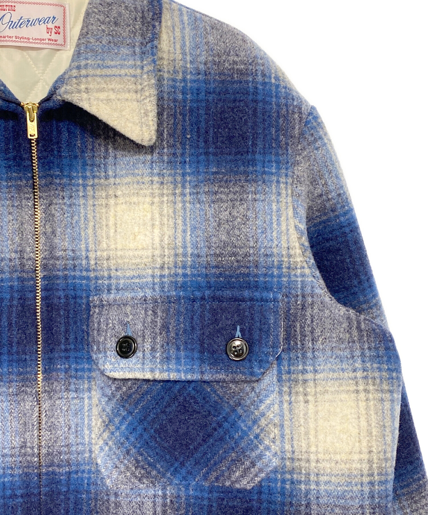 中古・古着通販】Subculture (サブカルチャー) OMBRE CHECK WOOLJACKET