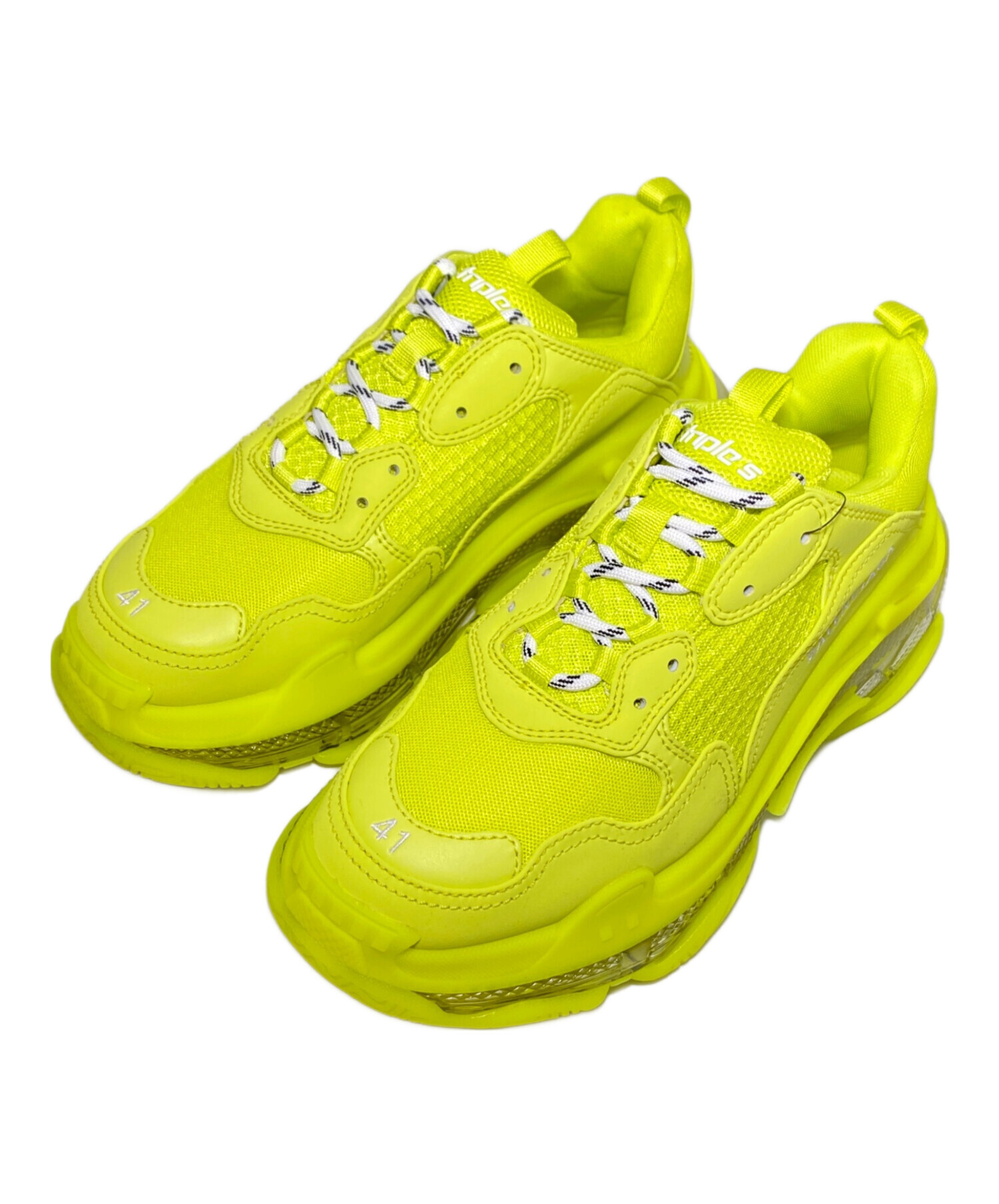 中古・古着通販】BALENCIAGA (バレンシアガ) TRIPLE S イエロー サイズ