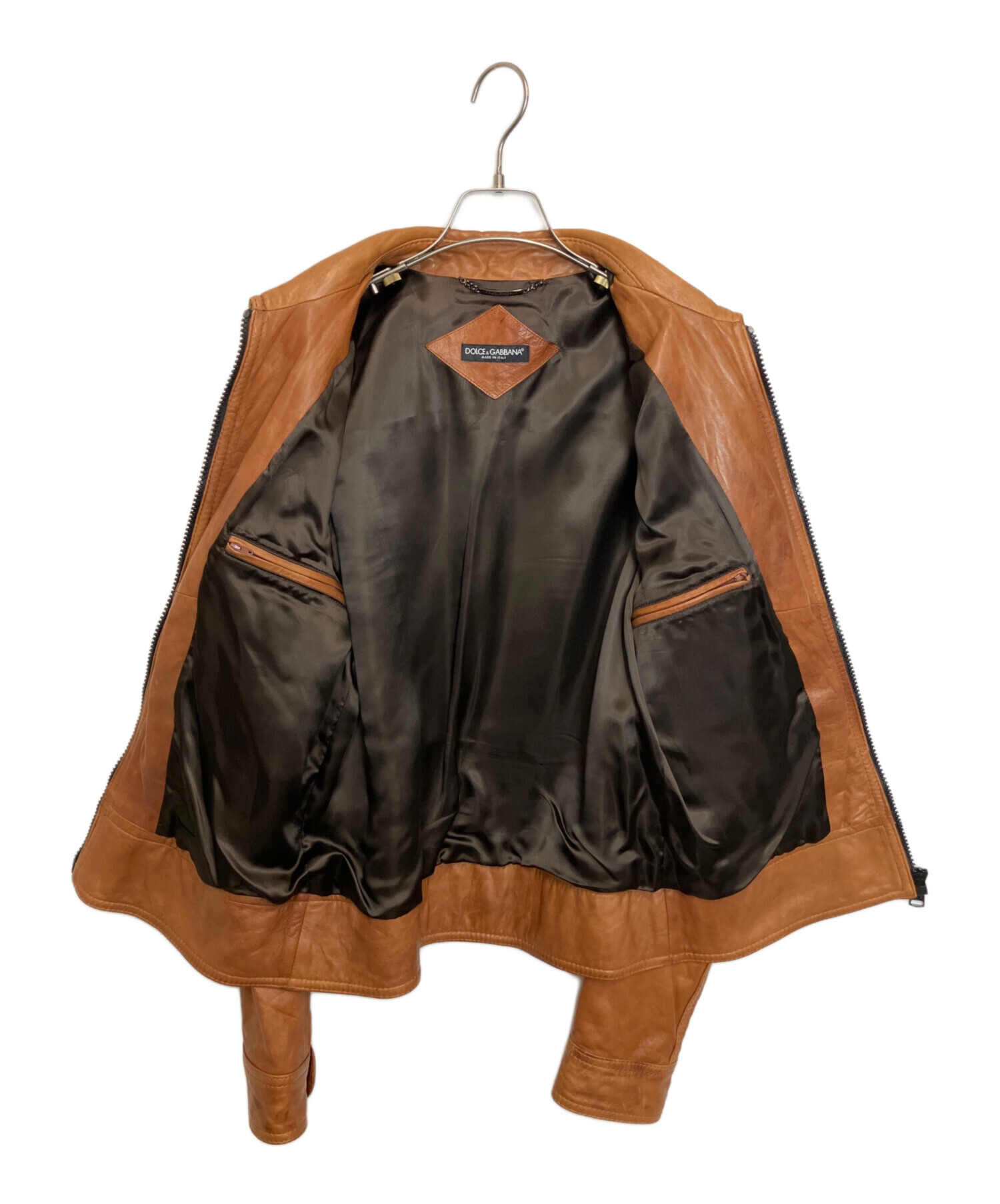 中古・古着通販】DOLCE & GABBANA (ドルチェ＆ガッバーナ) ラムレザー