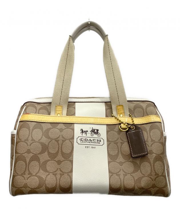 中古・古着通販】COACH (コーチ) ミニボストンバッグ ブラウン