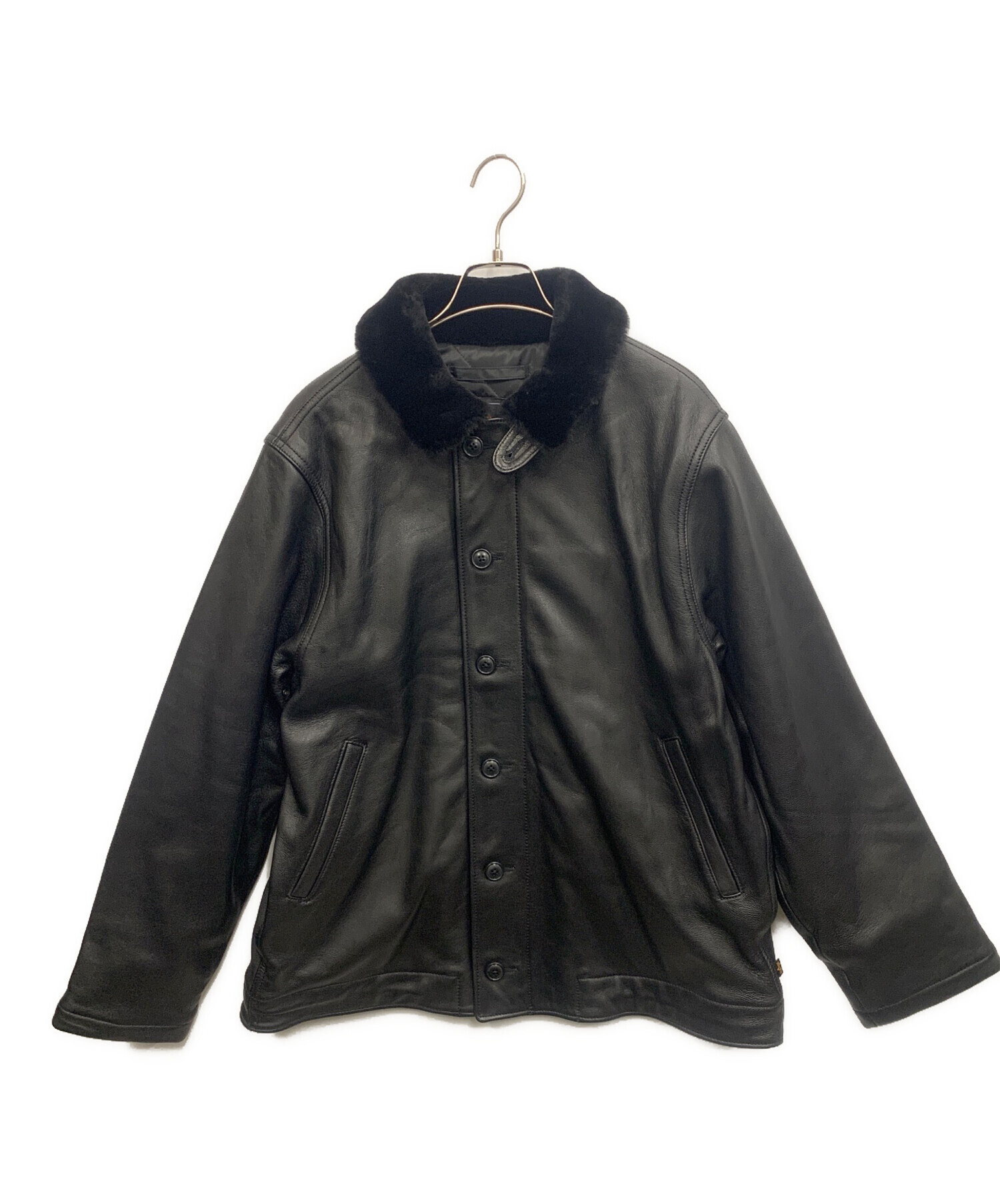 中古・古着通販】ALPHA (アルファ) N-1 デッキジャケット ブラック