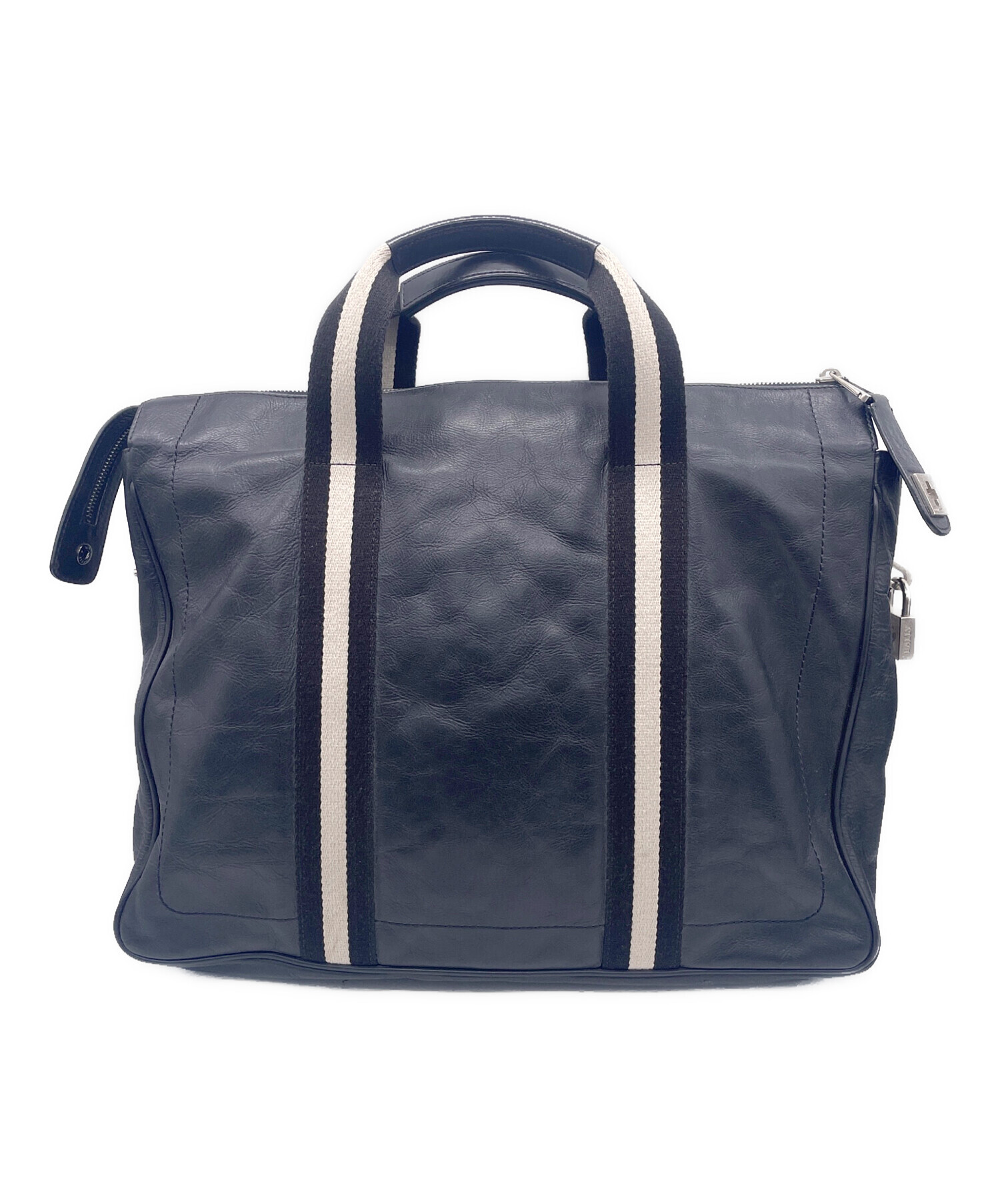 中古・古着通販】BALLY (バリー) ビジネスバッグ ネイビー｜ブランド