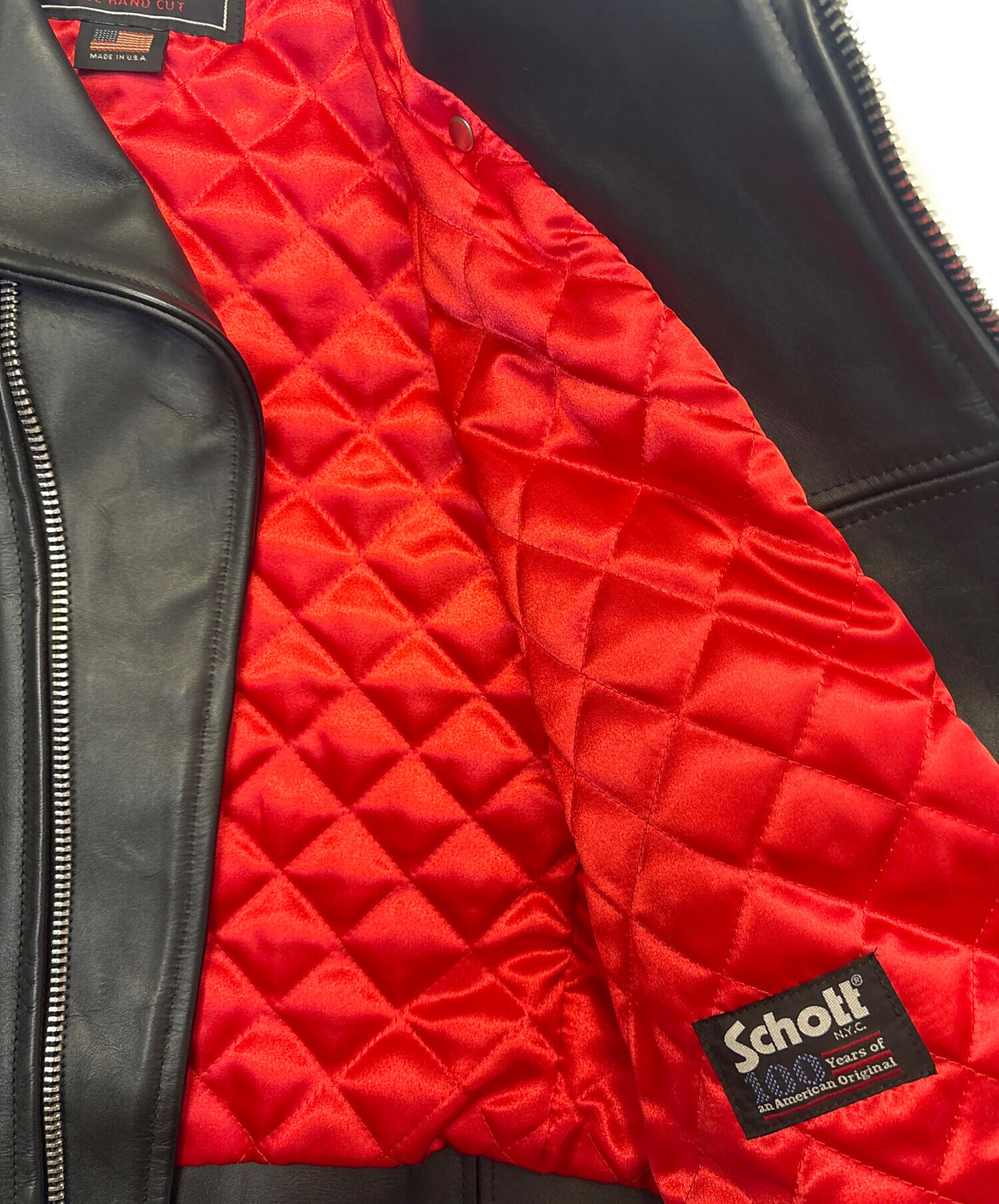 中古・古着通販】Schott (ショット) レザーライダースジャケット