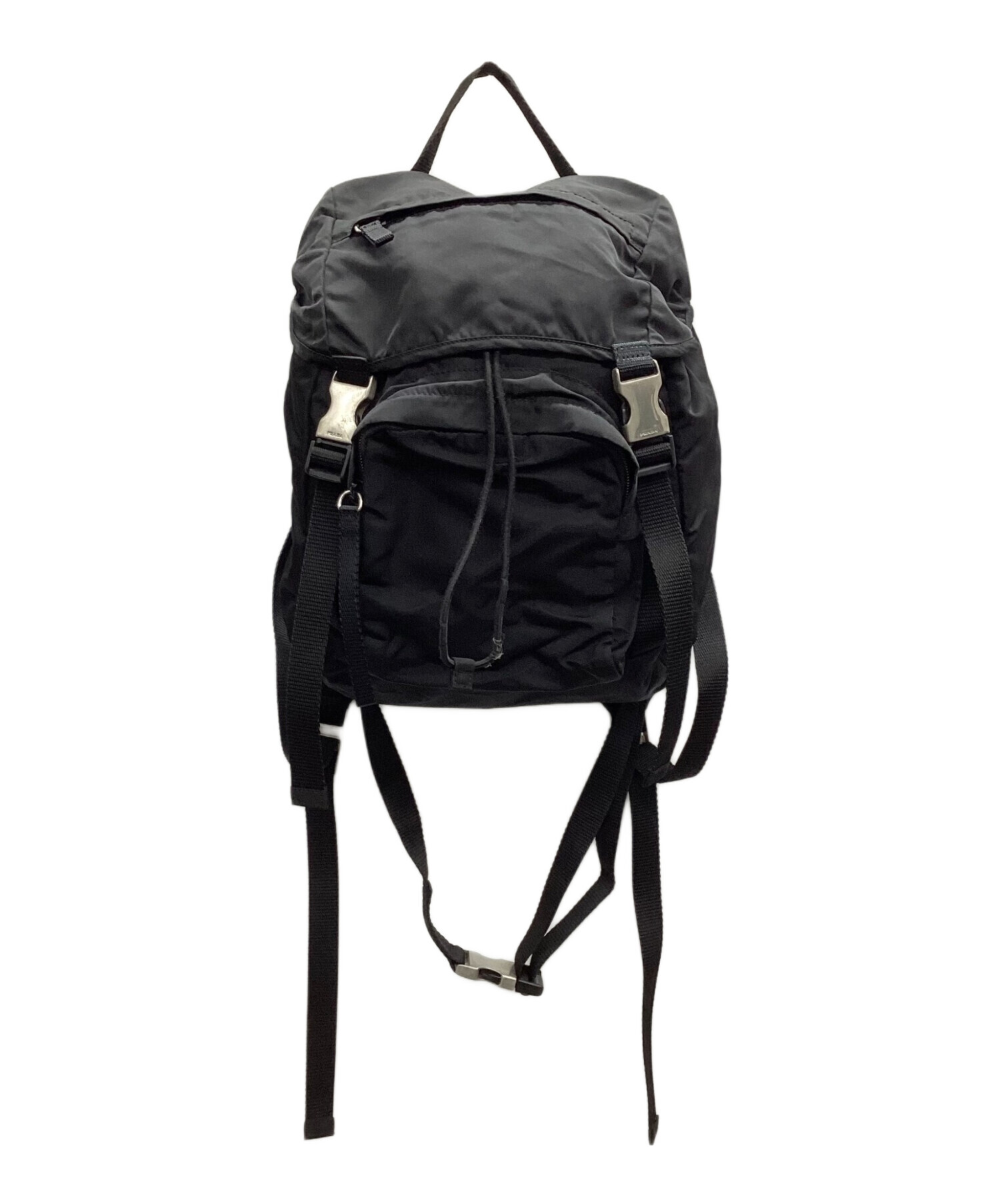 PRADA プラダ リュック ナイロン USED美品 プラダ ナイロン×レザー 美