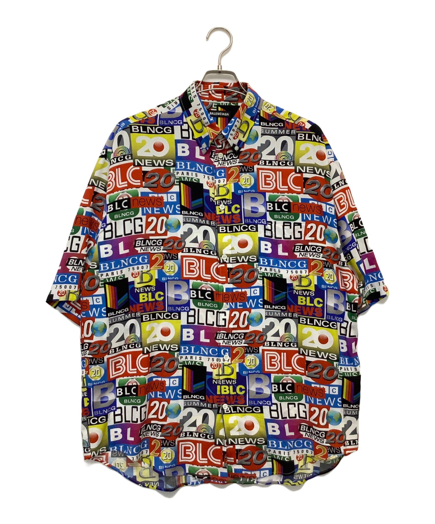 中古・古着通販】BALENCIAGA (バレンシアガ) 半袖シャツ マルチカラー