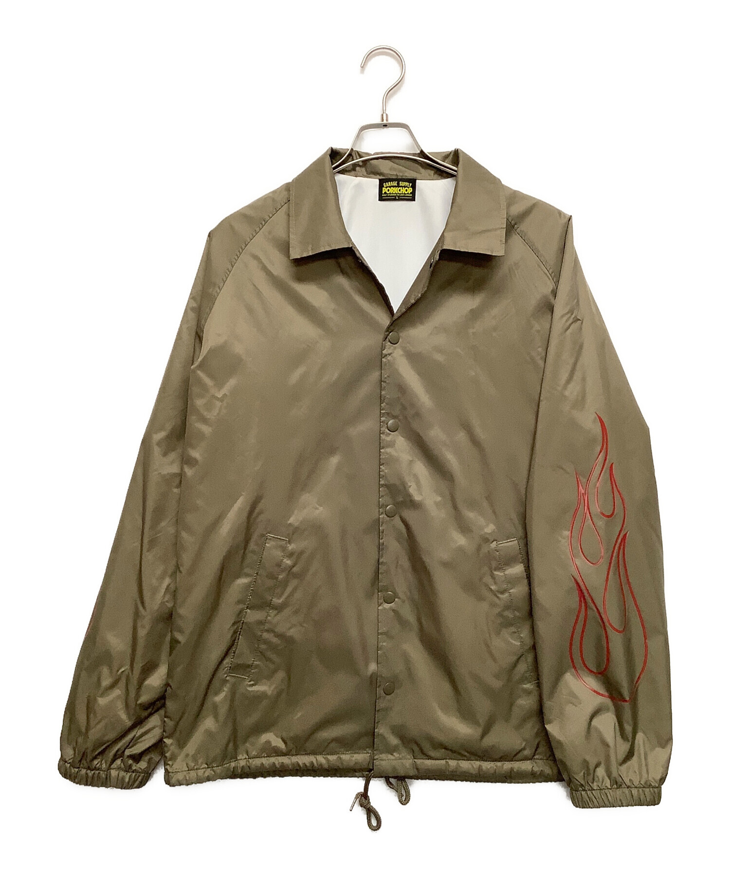 中古・古着通販】PorkChop (ポークチョップ) コーチジャケット カーキ