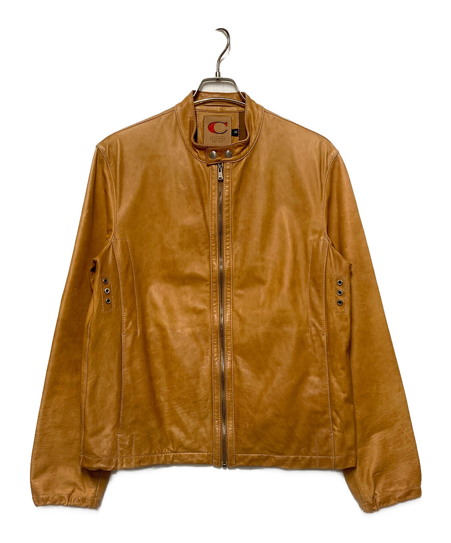 中古・古着通販】COACH (コーチ) シングルライダースジャケット