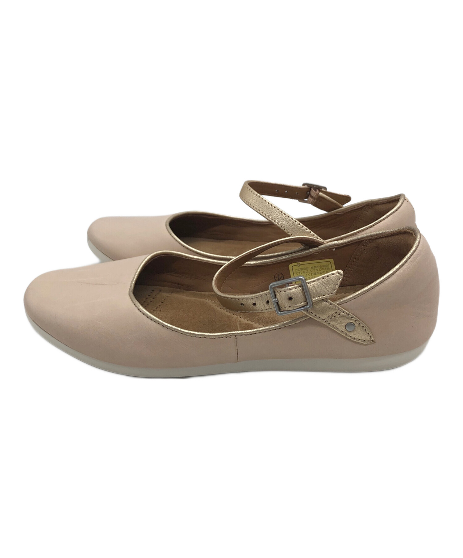 中古・古着通販】CLARKS (クラークス) ストラップシューズ ピンク