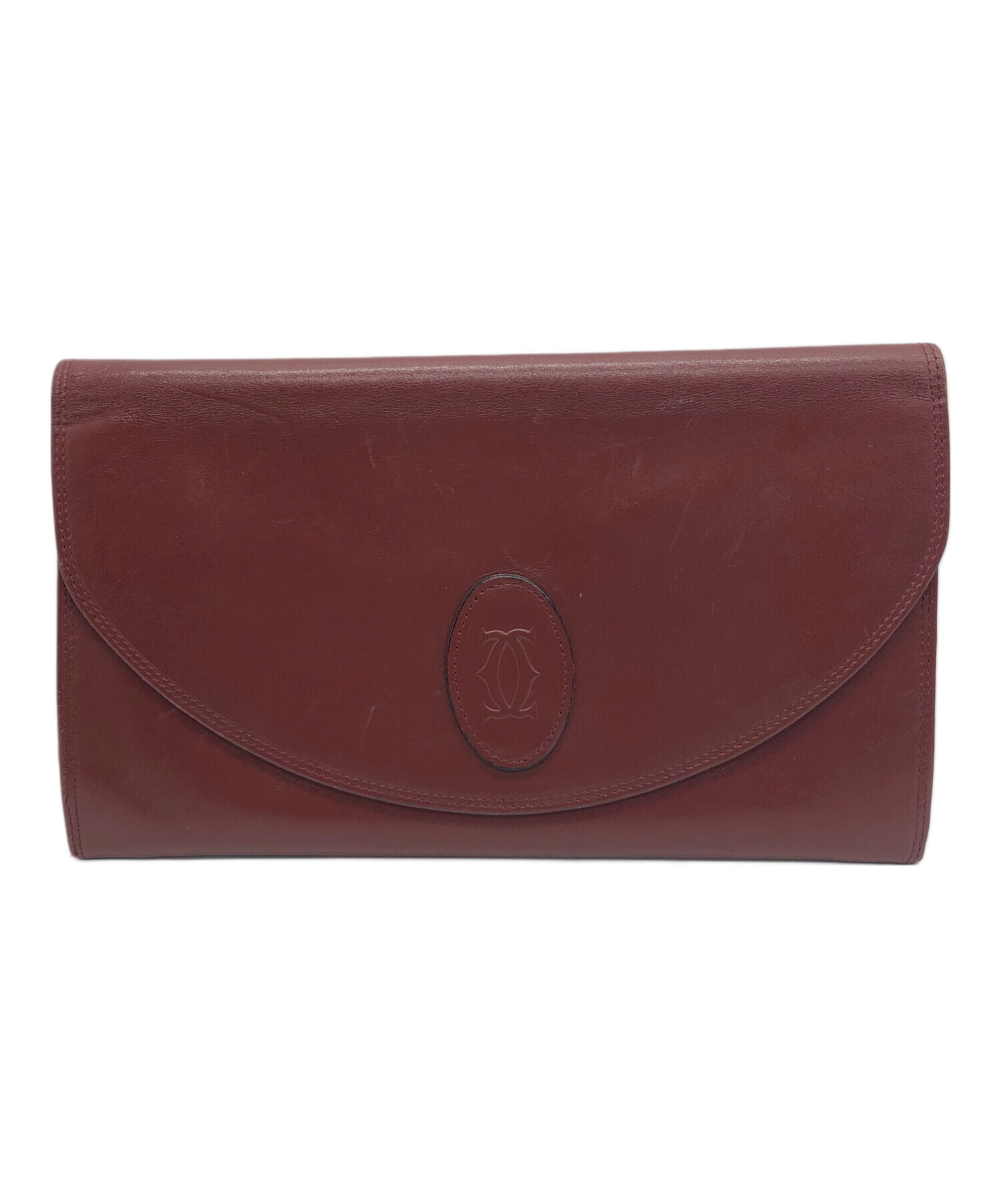 中古・古着通販】Cartier (カルティエ) クラッチバッグ レッド