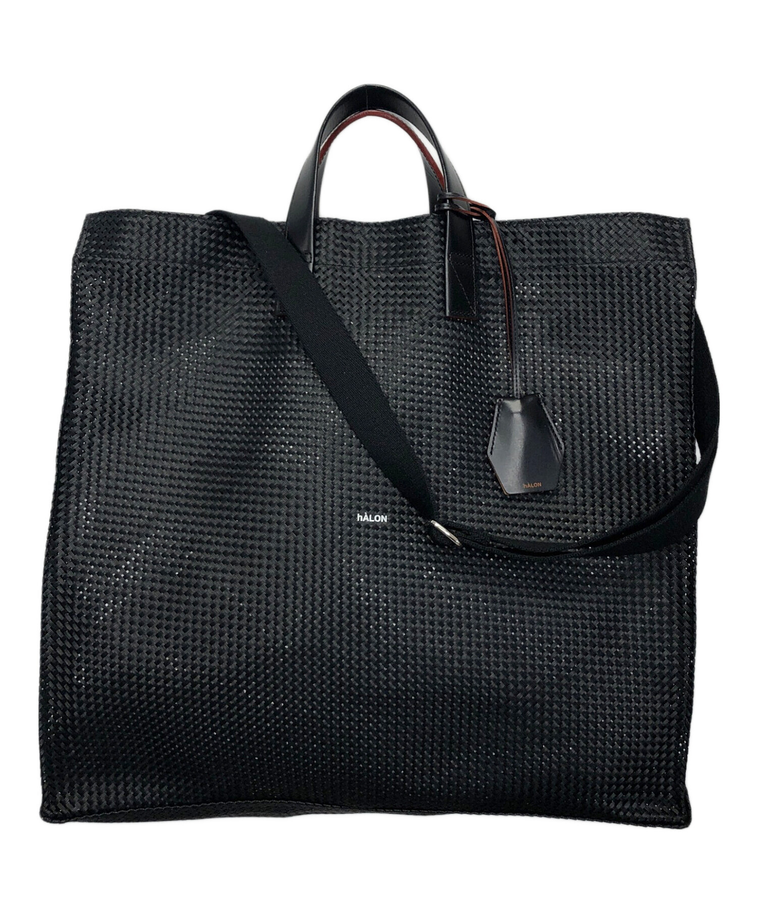 中古・古着通販】hALON (アーロン) メッシュトートバッグ ブラック