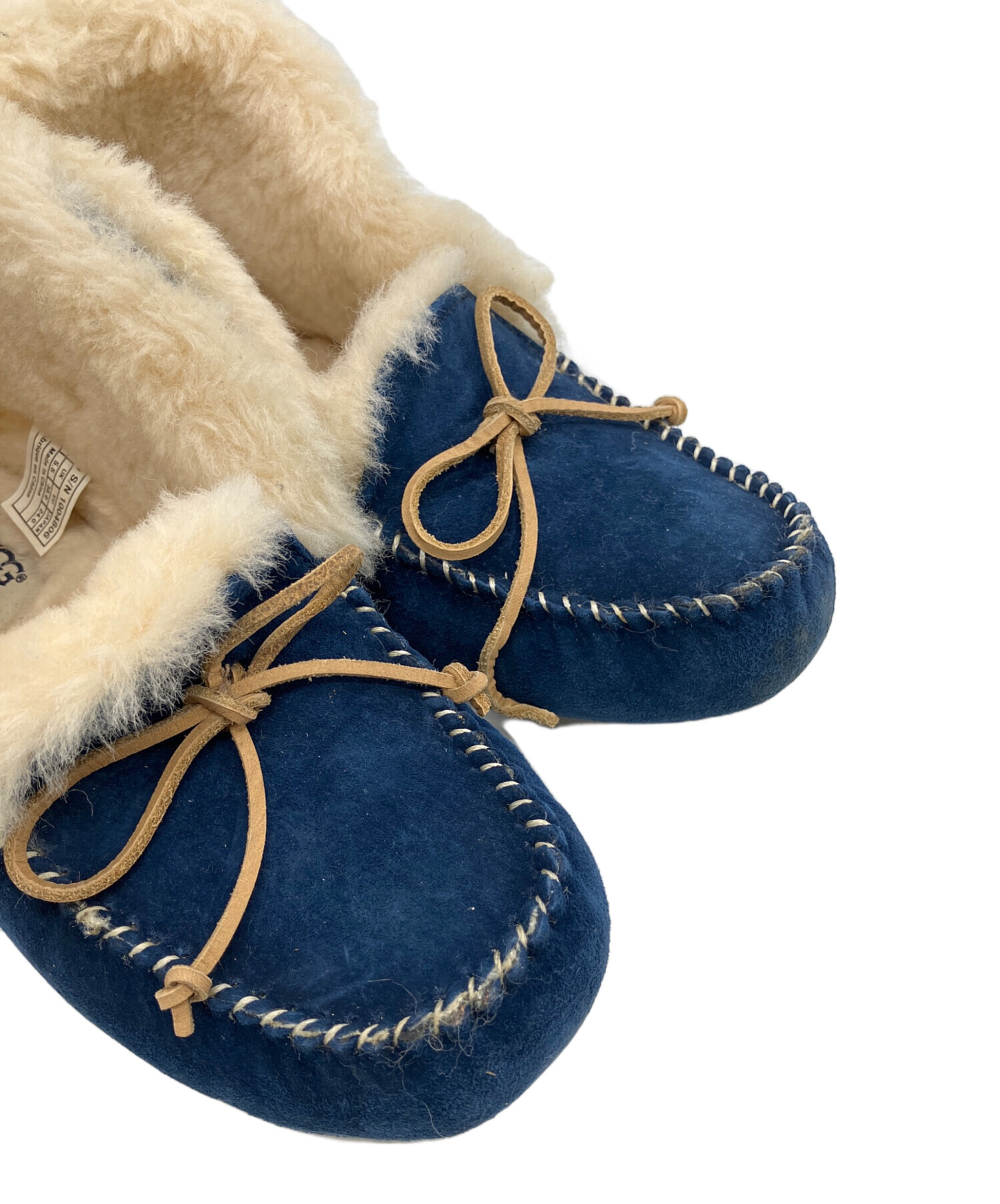 中古・古着通販】UGG (アグ) モカシンシューズ ブルー サイズ:25cm