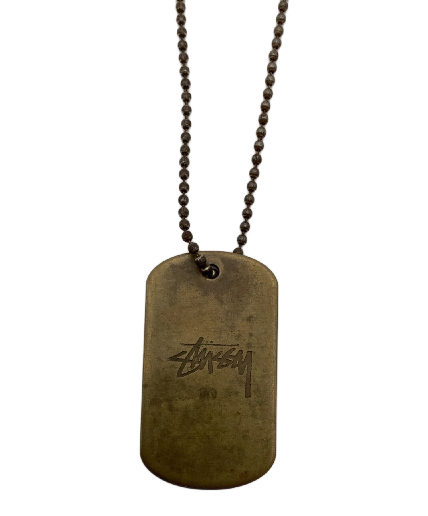 中古・古着通販】stussy (ステューシー) ドッグタグネックレス