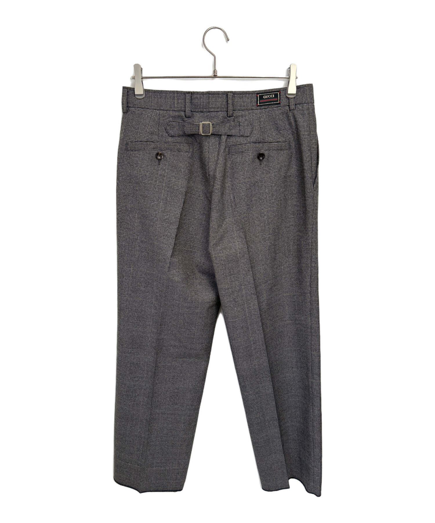中古・古着通販】GUCCI (グッチ) スラックス グレー サイズ:48 未使用