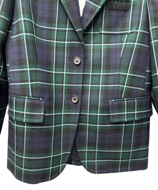 中古・古着通販】MIU MIU (ミュウミュウ) セットアップスーツ グリーン