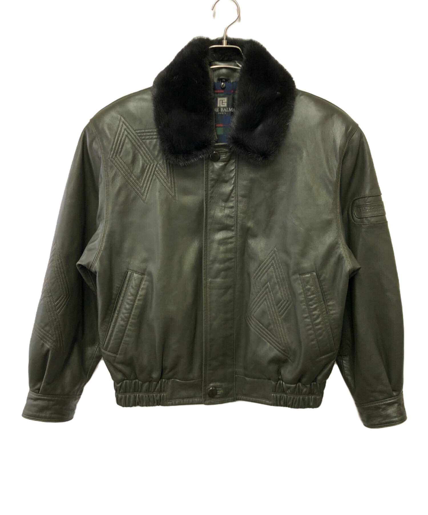 中古・古着通販】PIERRE BALMAIN (ピエール バルマン) ラムレザー