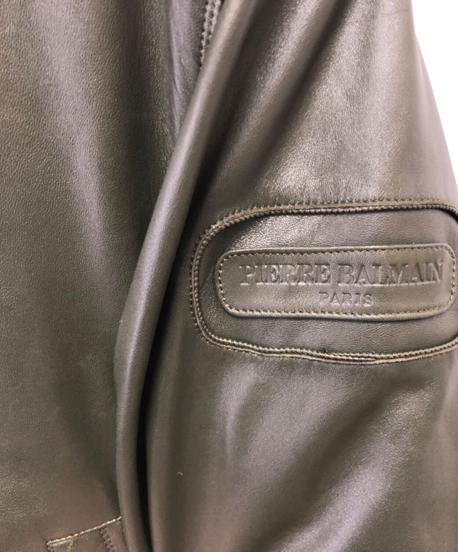 中古・古着通販】PIERRE BALMAIN (ピエール バルマン) ラムレザー