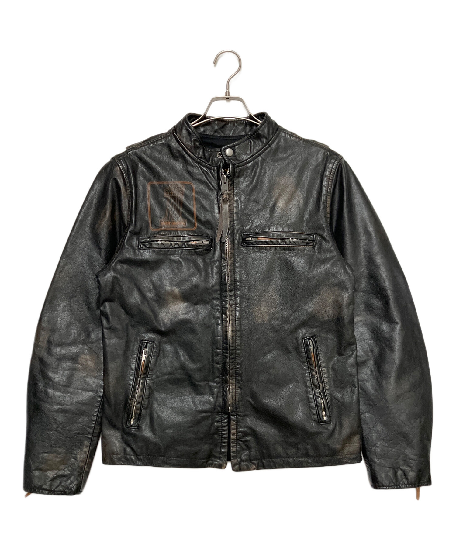 美品 ハーレーダビッドソン 純正 シングルライダース Mジャケット