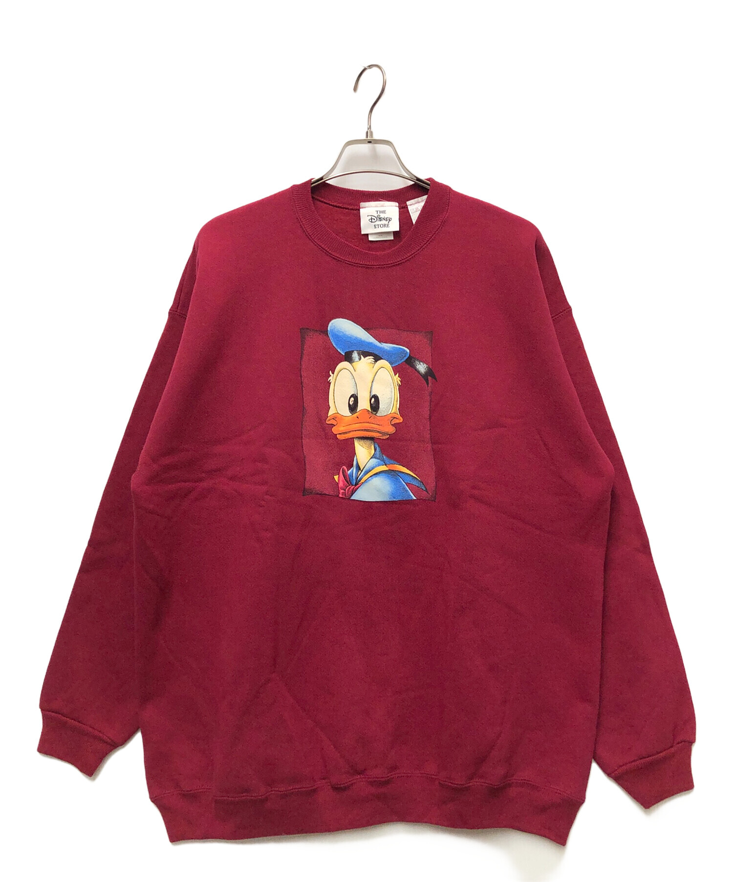 中古・古着通販】Disney (ディズニー) 古着ドナルドスウェット ワイン
