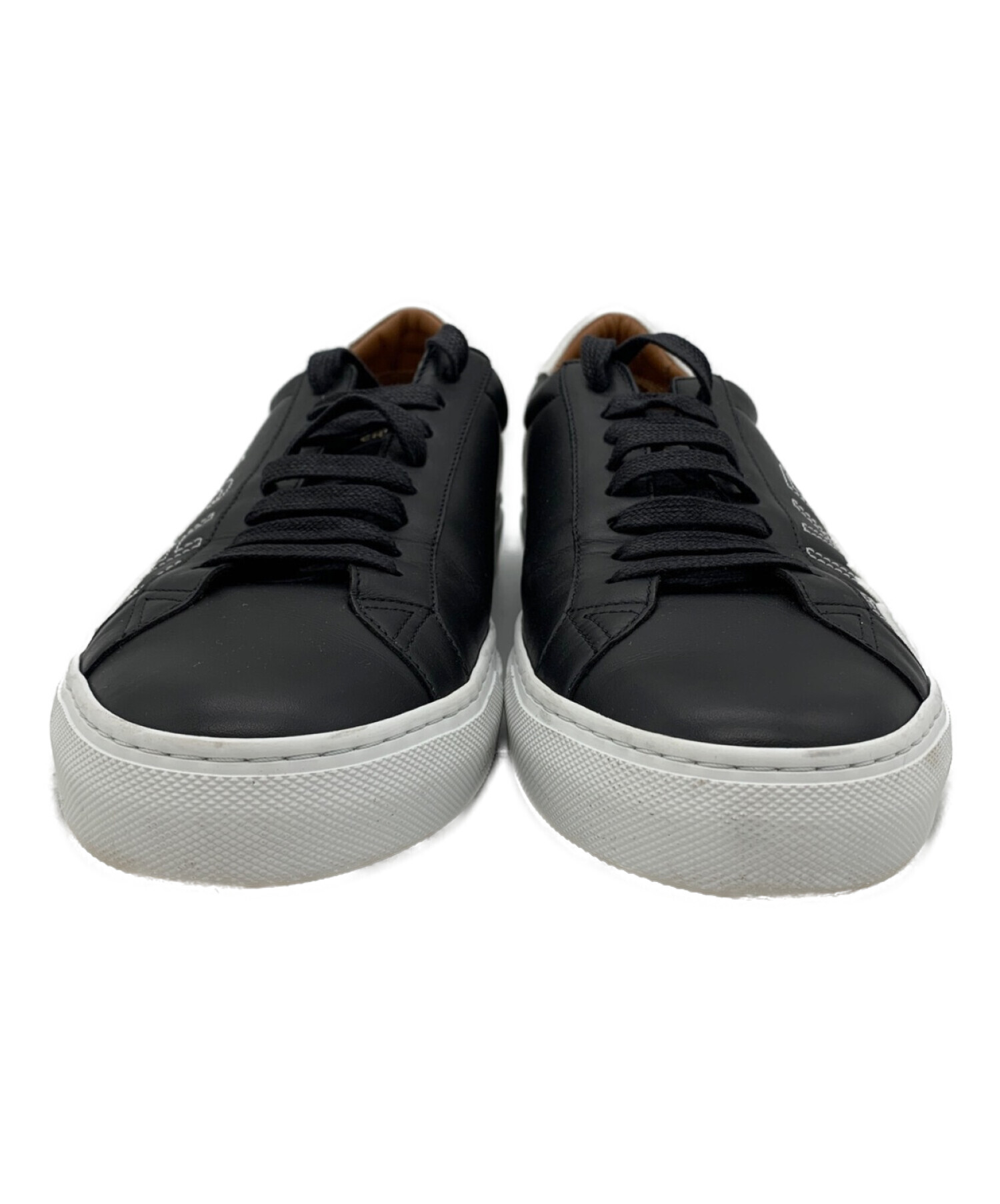 中古・古着通販】GIVENCHY (ジバンシィ) レザースニーカー ブラック