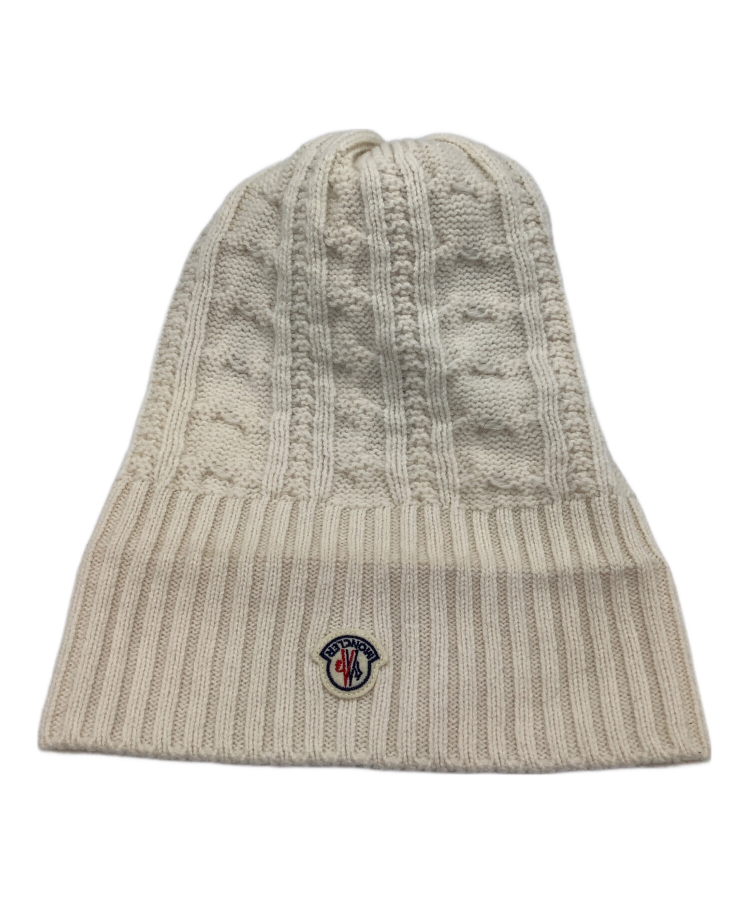 中古・古着通販】MONCLER (モンクレール) カシミヤ混ニット帽 ベージュ