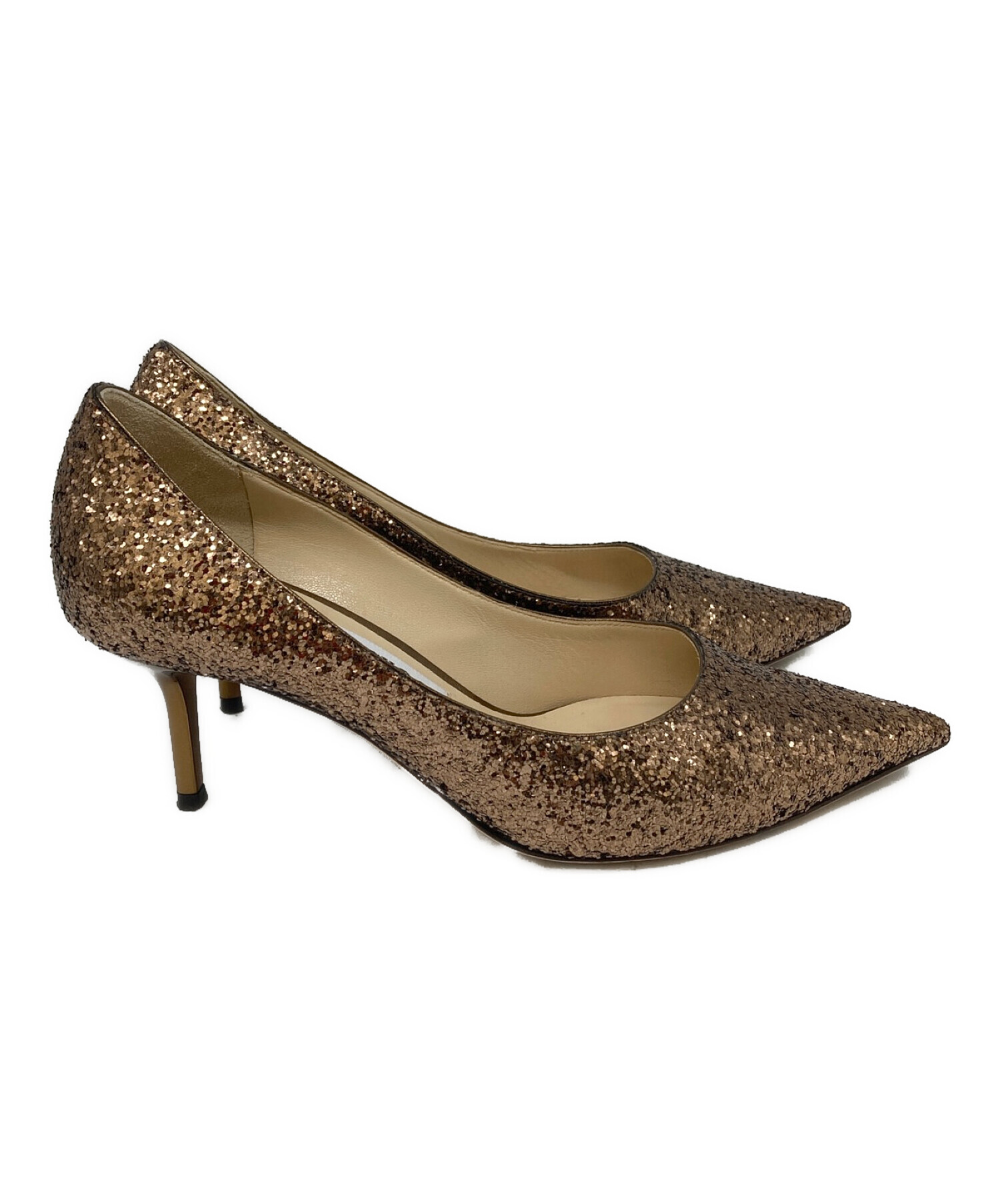 中古・古着通販】JIMMY CHOO (ジミーチュウ) グリッターパンプス