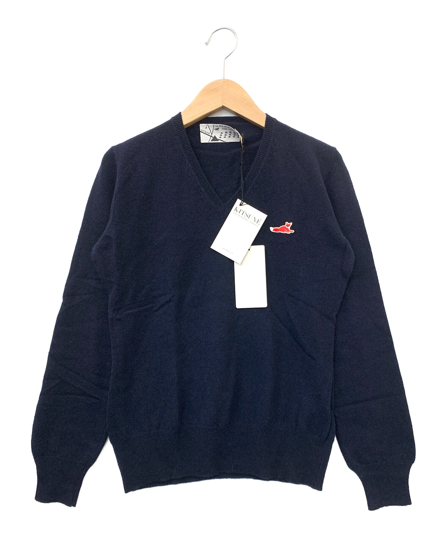 中古・古着通販】MAISON KITSUNE (メゾンキツネ) Vネックセーター