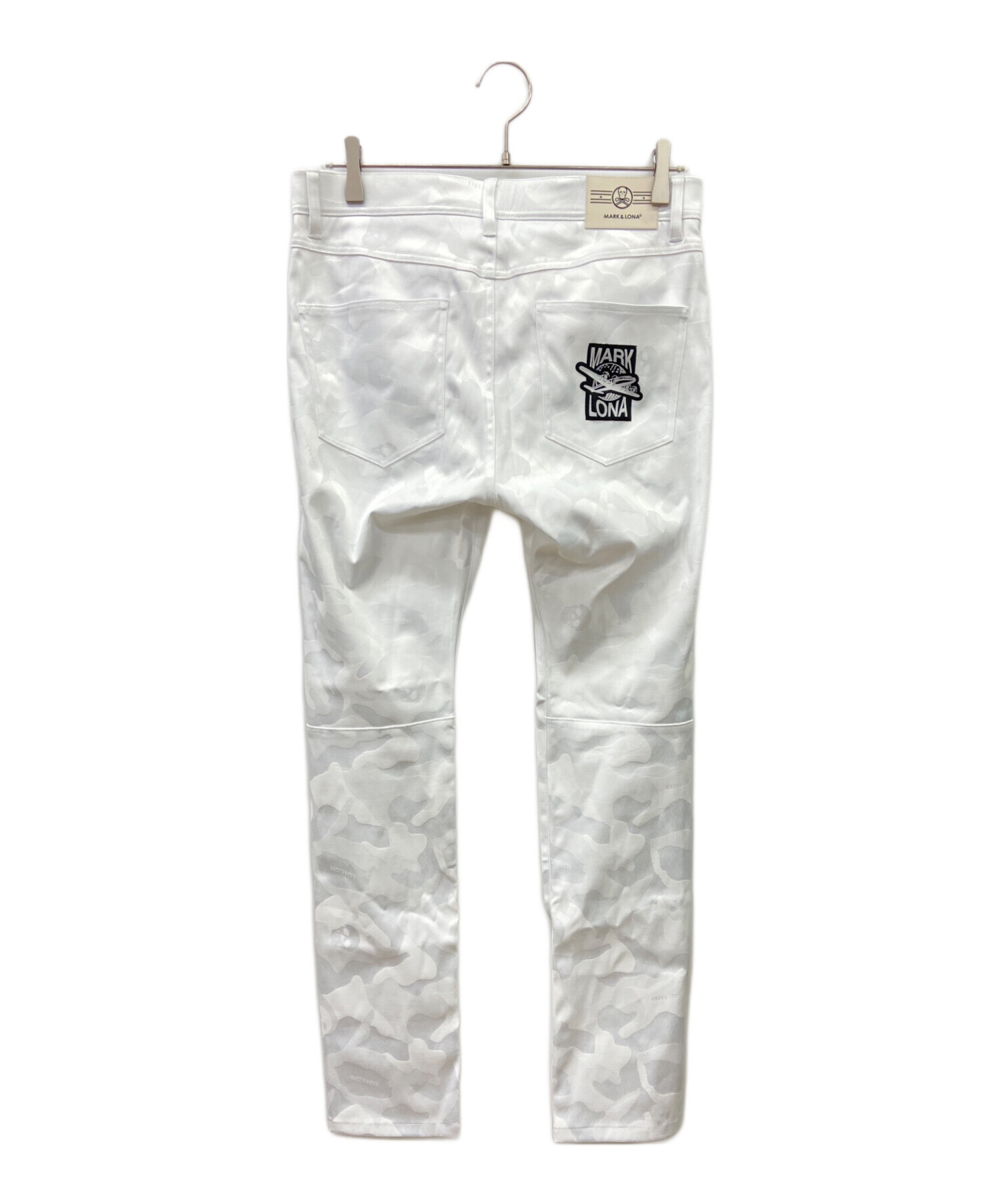 マークアンドロナ MARK & LONA ホワイト カモフラージュパンツ ゴルフ