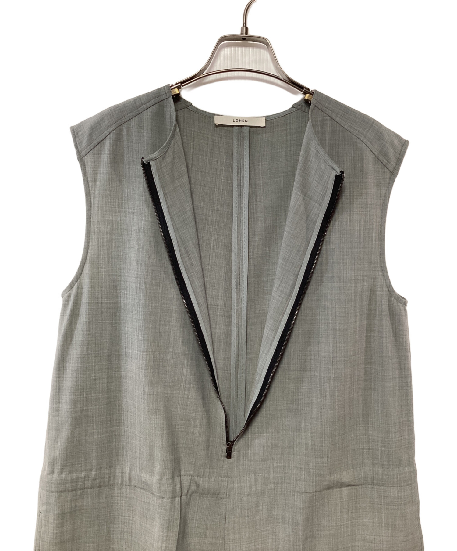 中古・古着通販】LOHEN (ローヘン) オールインワン グレー サイズ:36