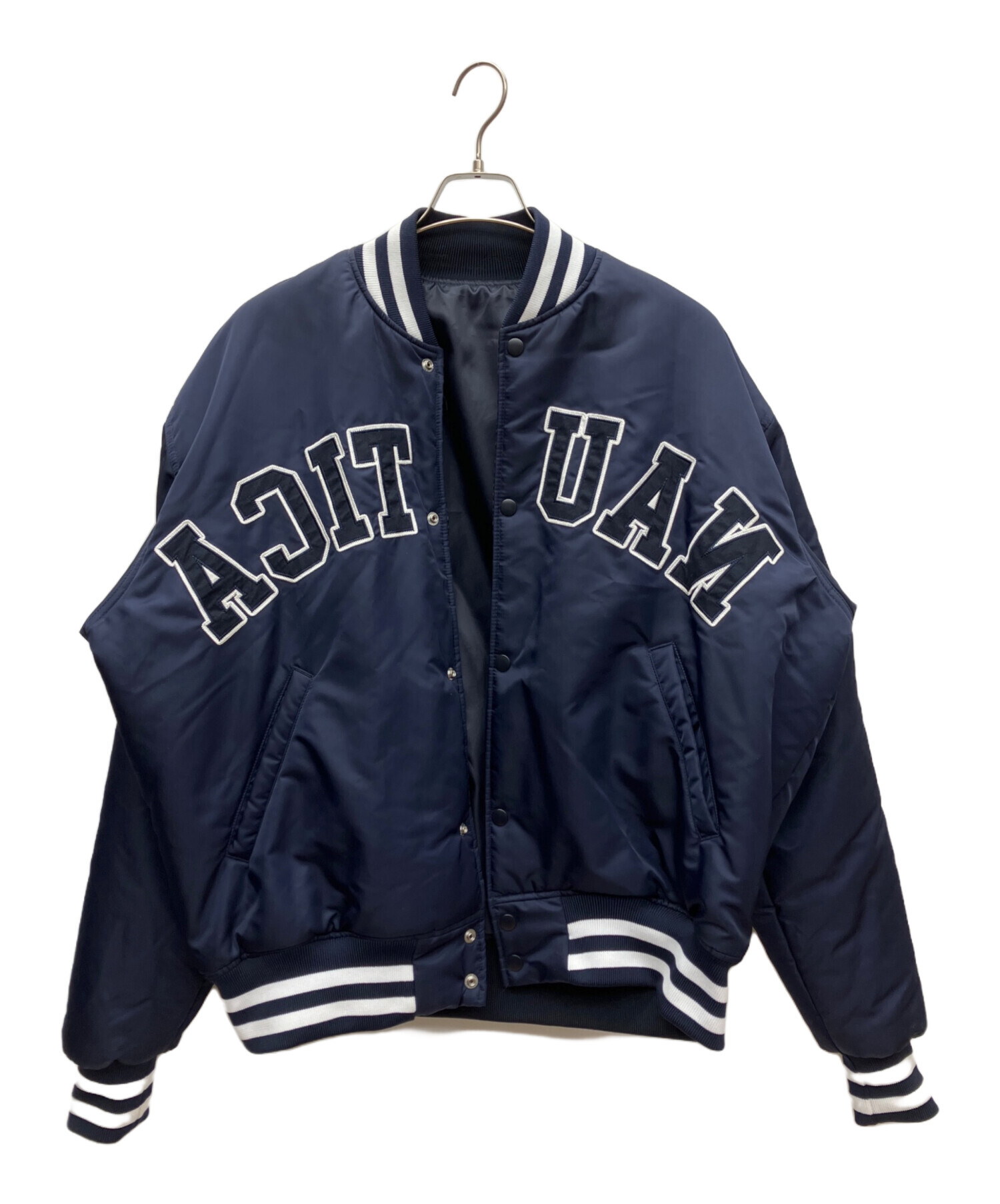 中古・古着通販】NAUTICA (ノーティカ) スタジャン ネイビー サイズ