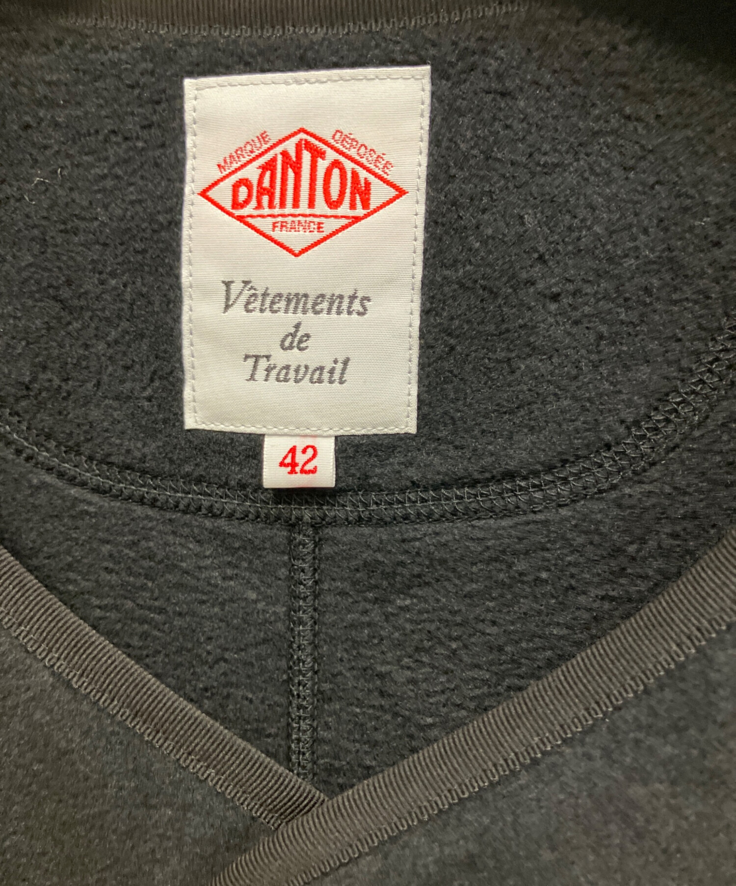 中古・古着通販】DANTON (ダントン) ノーカラー フリースジャケット