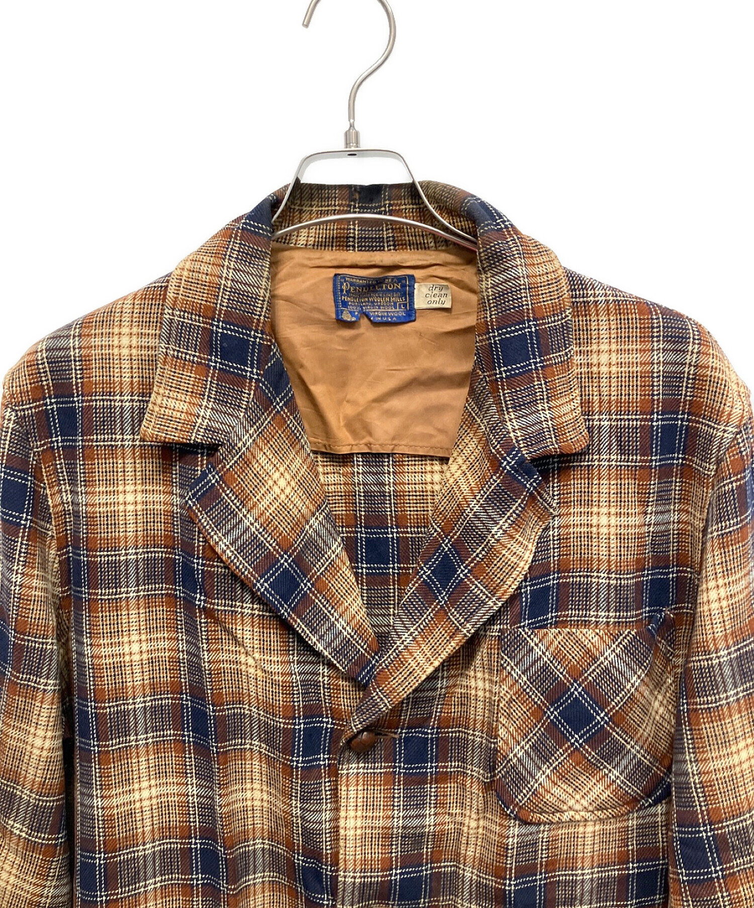 中古・古着通販】PENDLETON (ペンドルトン) 70s チェック柄 3Bウール