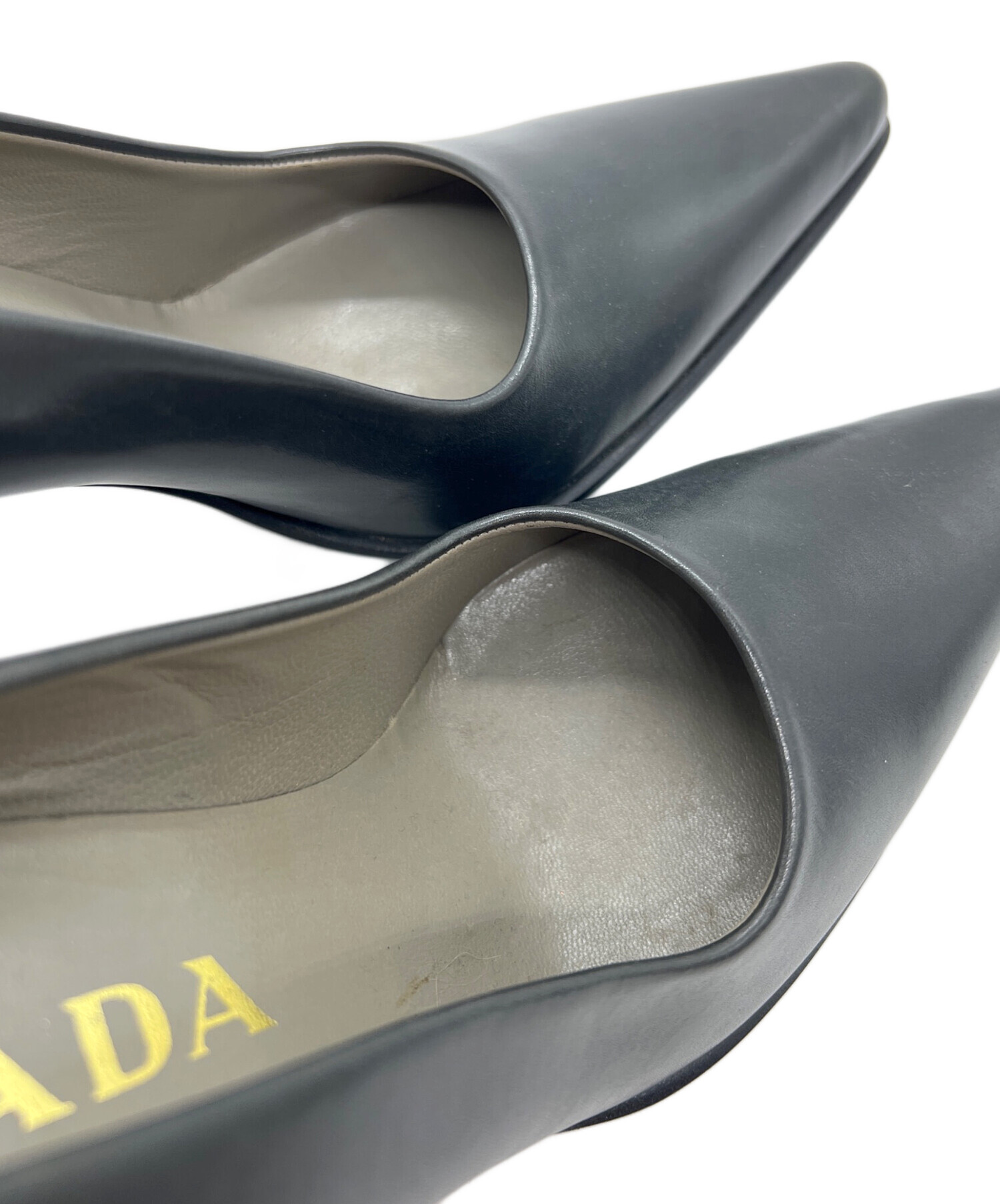 中古・古着通販】PRADA (プラダ) ヒールパンプス ブラック サイズ:23