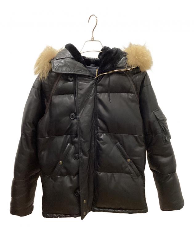 中古・古着通販】AVIREX (アヴィレックス) レザーダウンジャケット