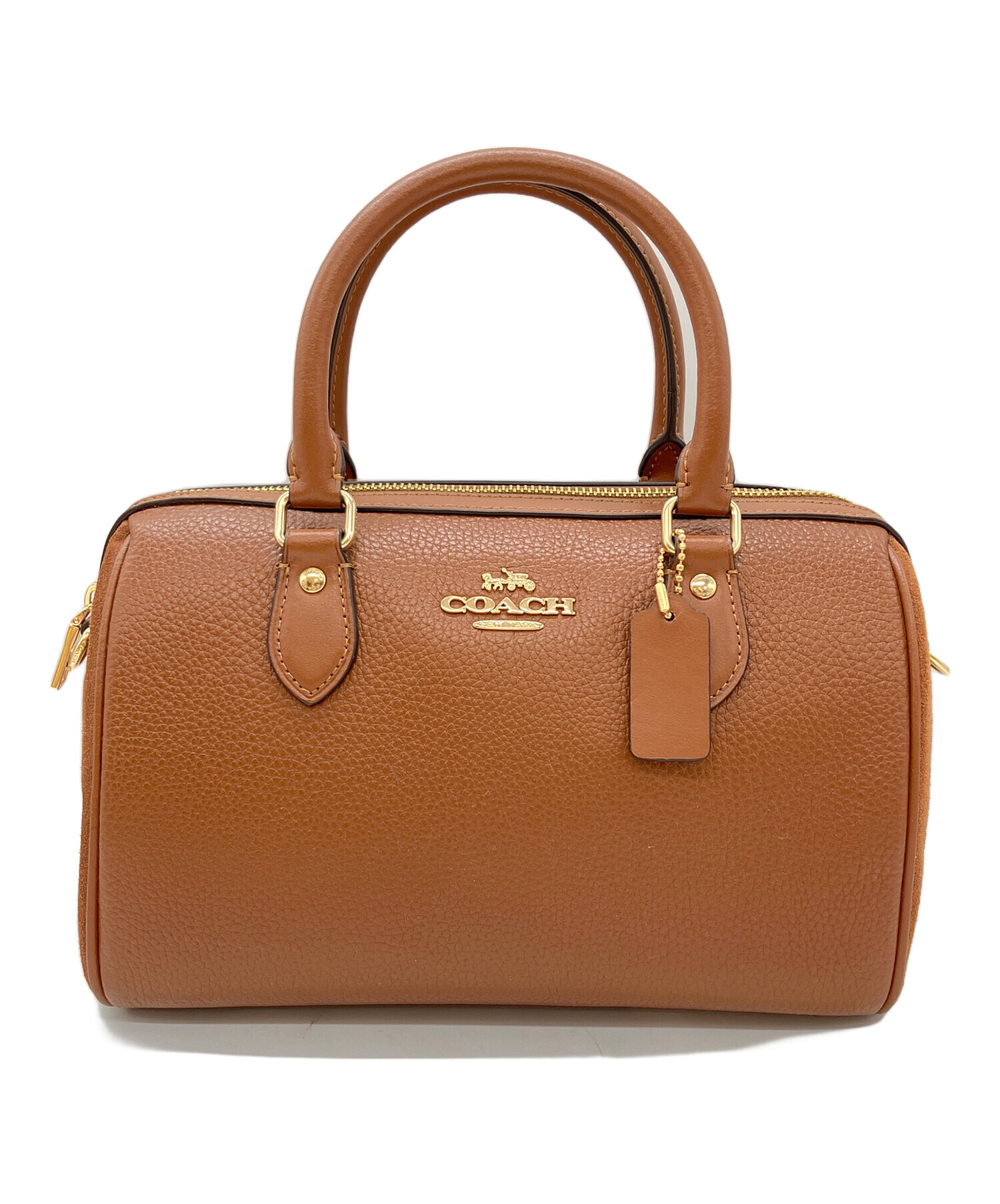 中古・古着通販】COACH (コーチ) ミニボストンバッグ ブラウン