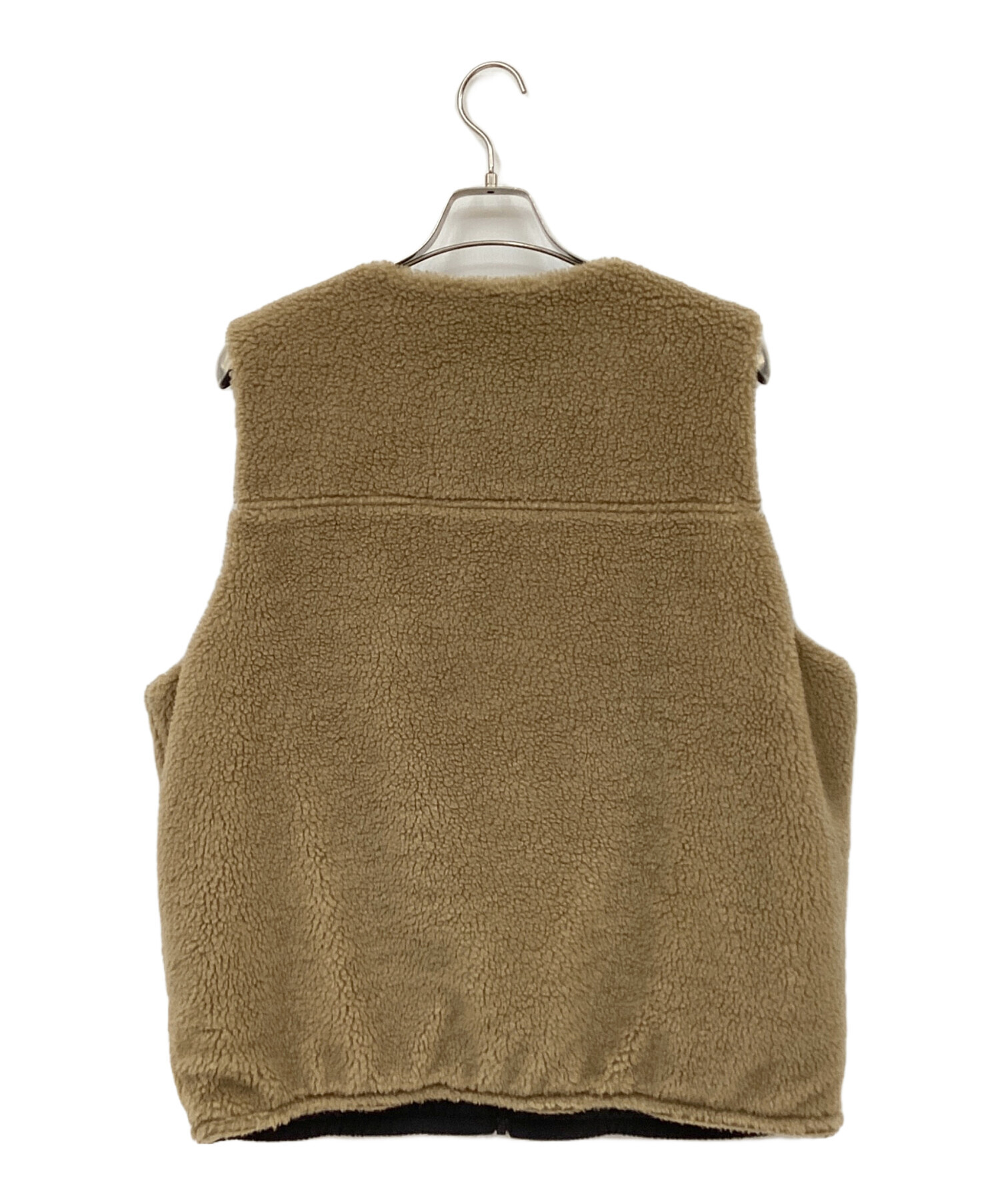 中古・古着通販】NIKE (ナイキ) リバーシブルボアベスト ブラウン