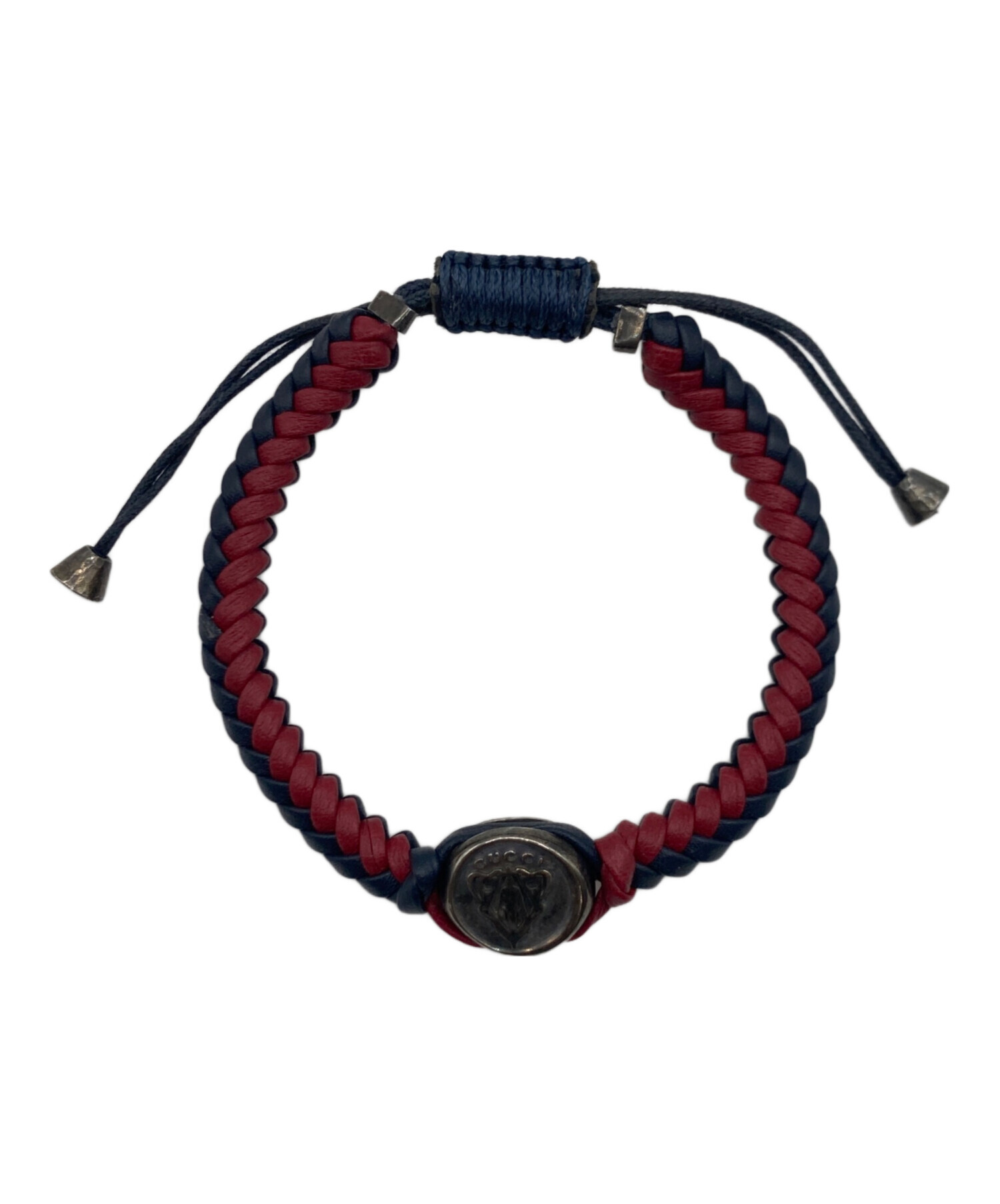 中古・古着通販】GUCCI (グッチ) GUCCI クレスト 編み込みレザー