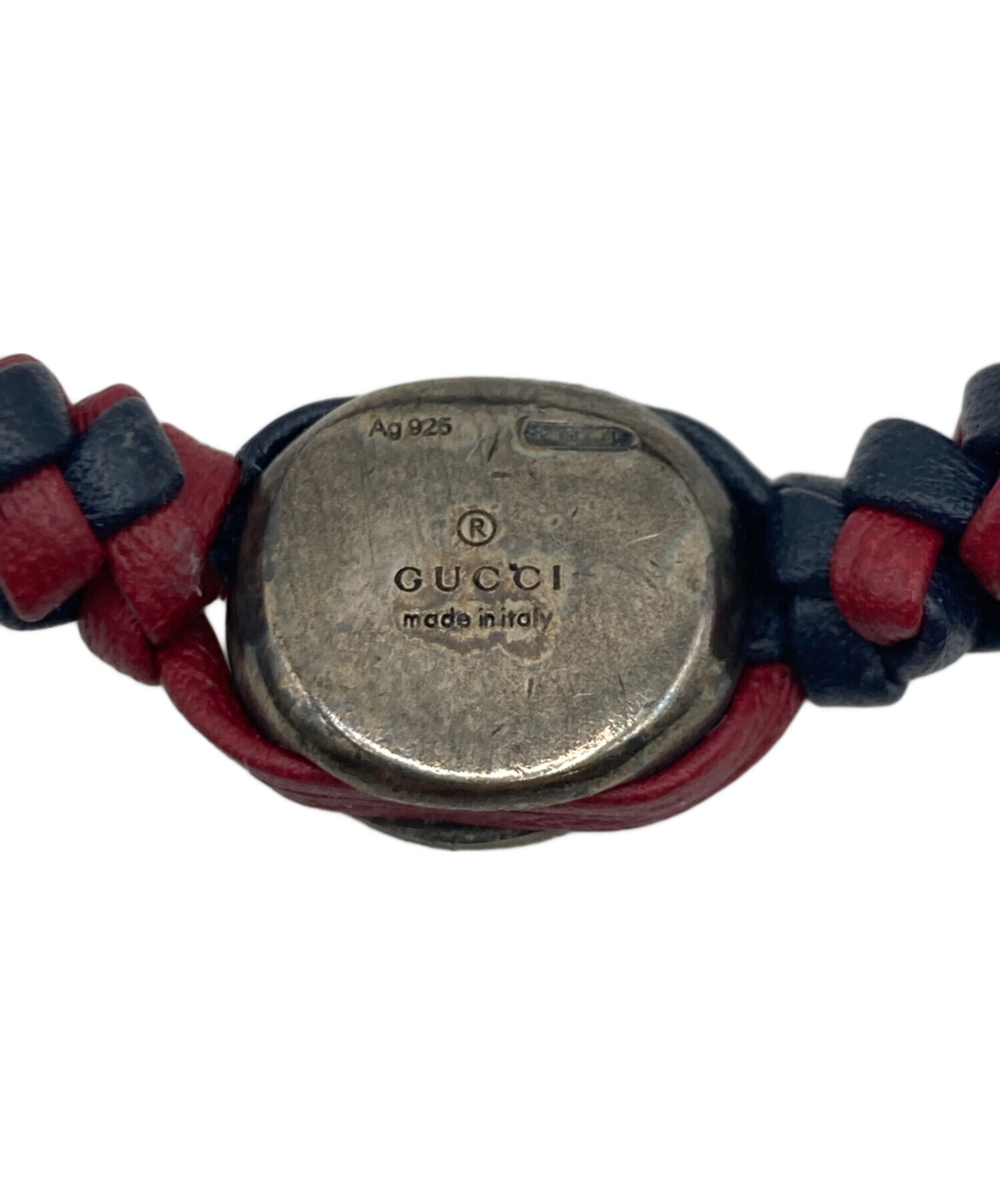 中古・古着通販】GUCCI (グッチ) GUCCI クレスト 編み込みレザー